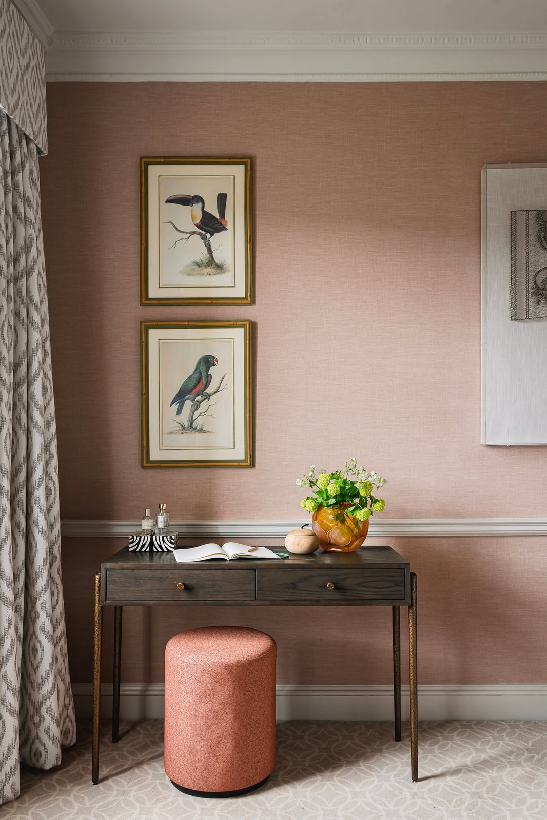 Nella Console Table - Dark Brushed Brown