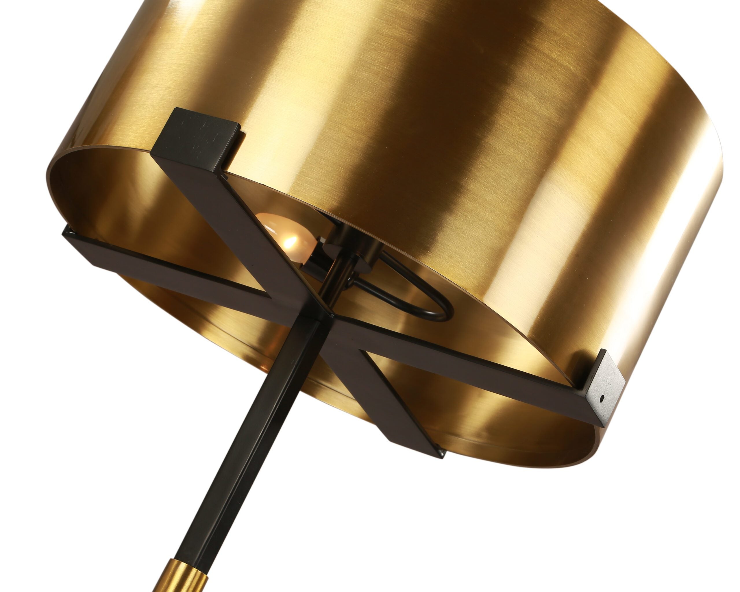 Hamilton Floor Lamp - Brushed Brass/Matt Black