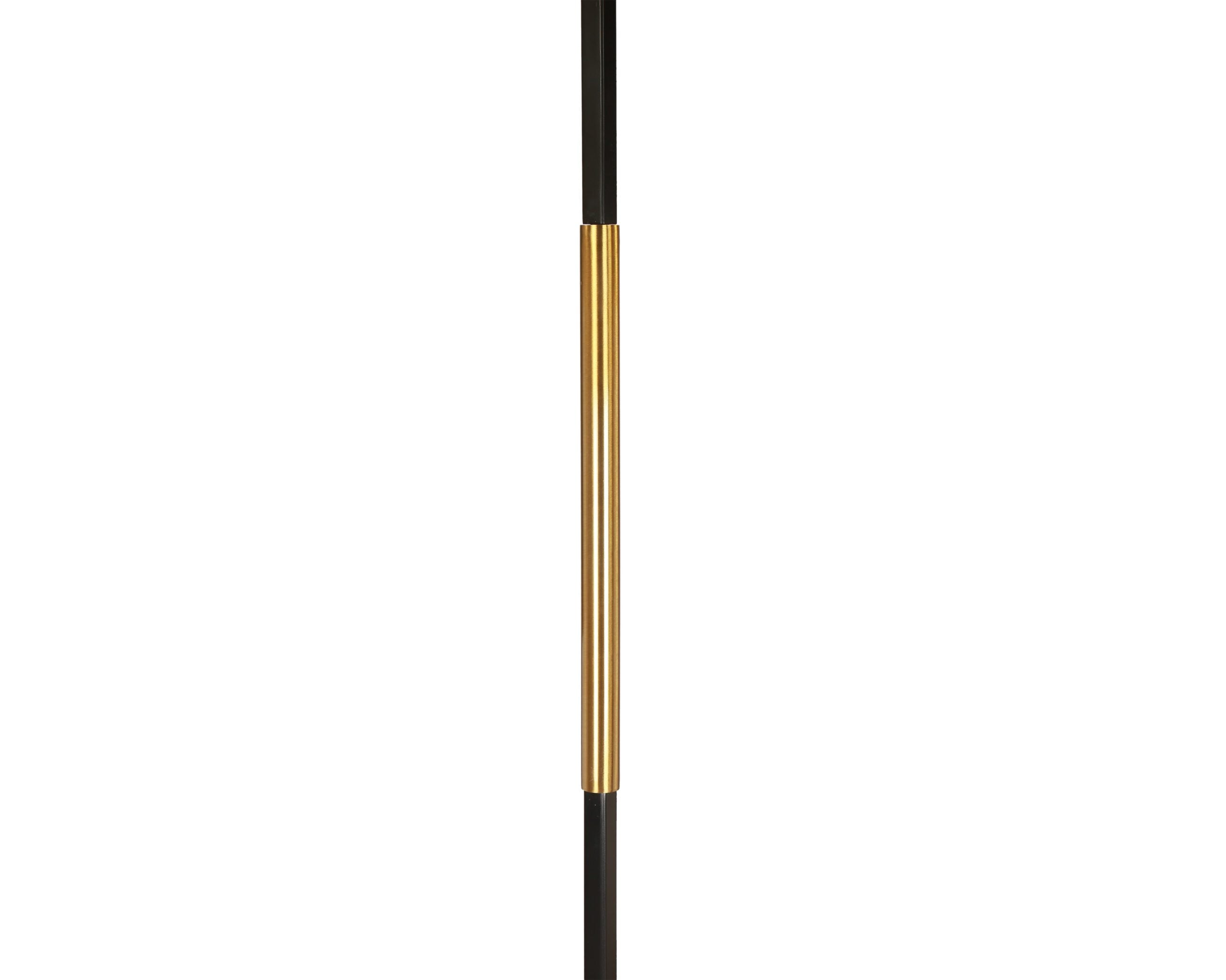Hamilton Floor Lamp - Brushed Brass/Matt Black