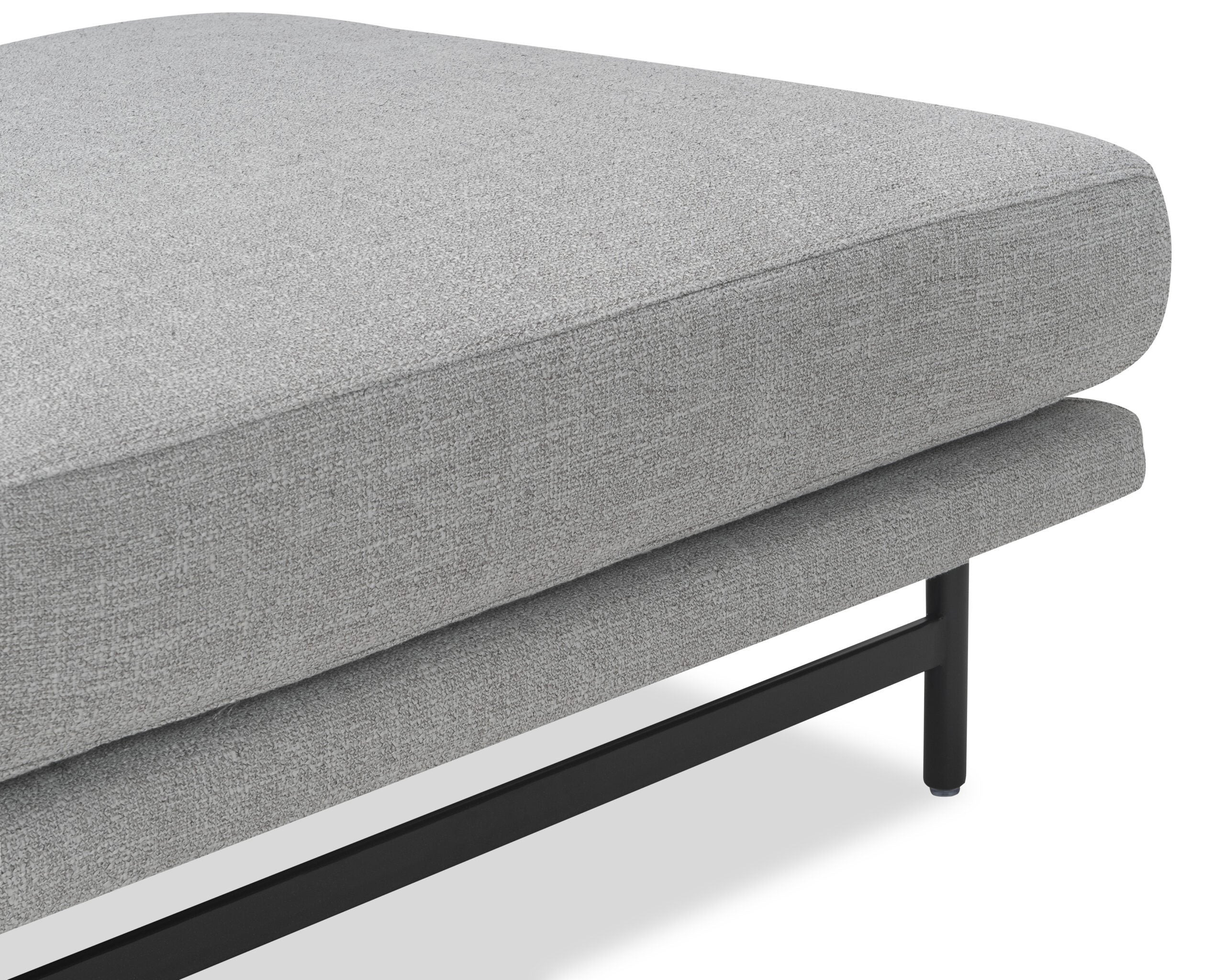 Mossi Ottoman - Oscar Light Grey