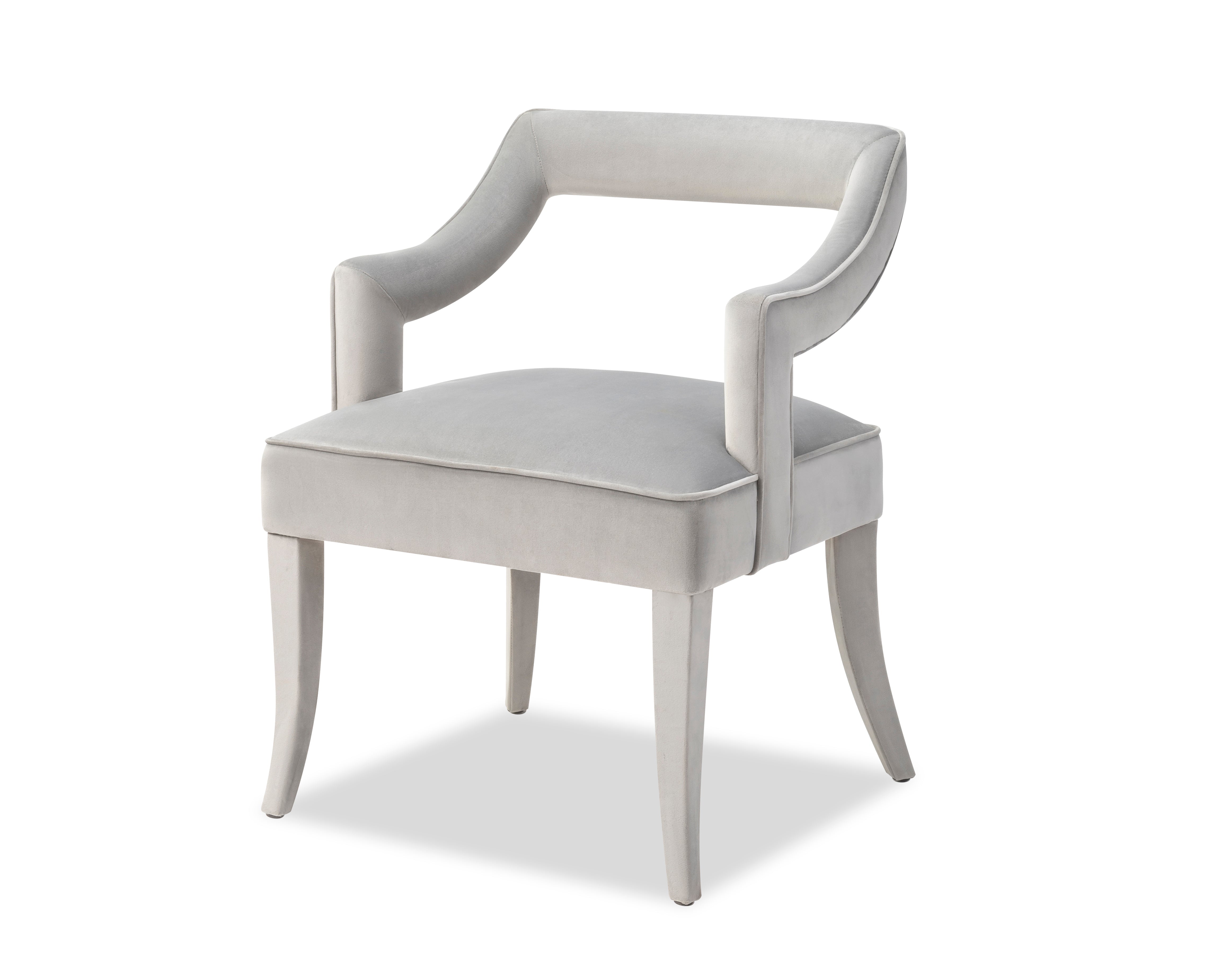 Calvin Dining Chair - Horizon Grey Velvet