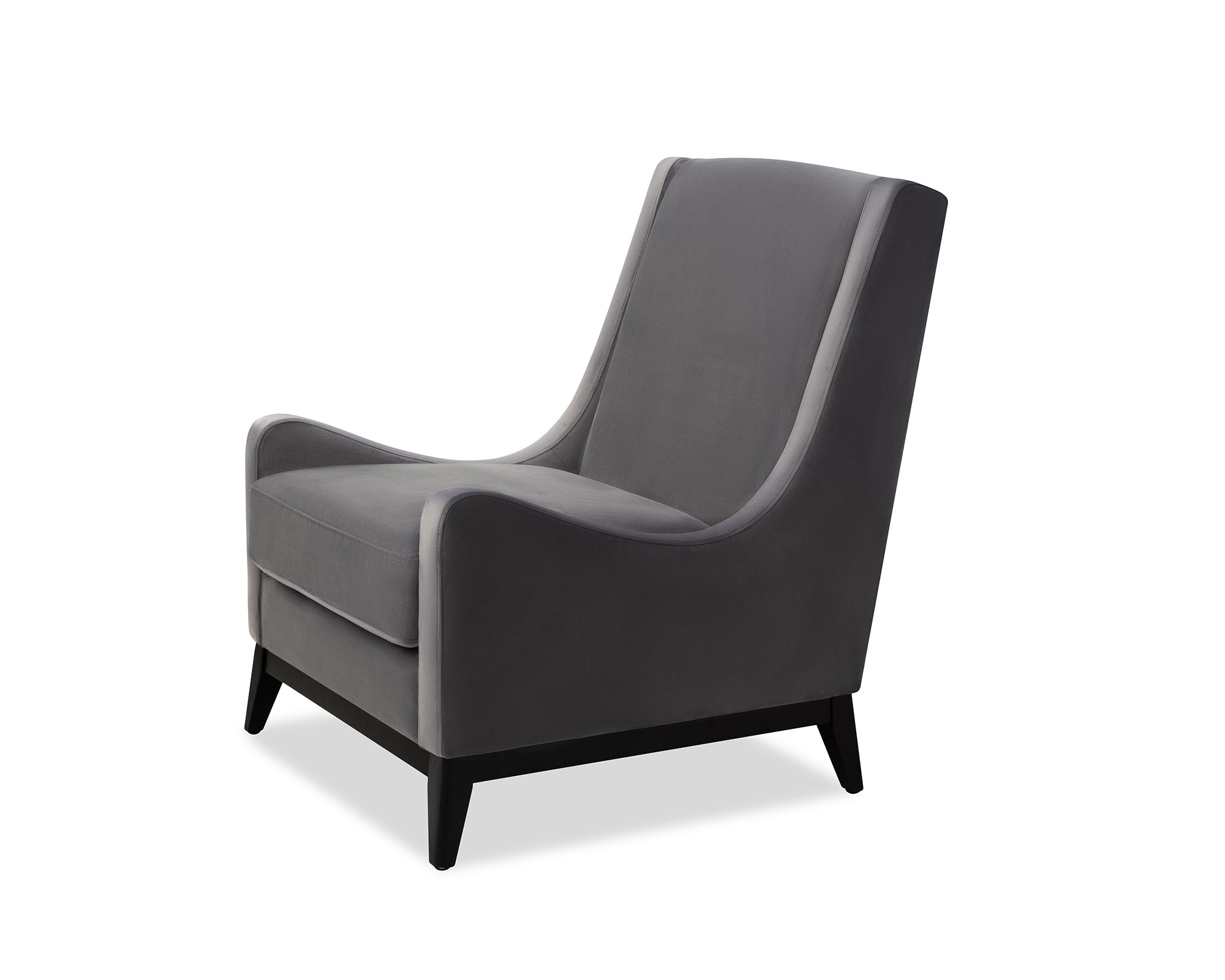 Lima Occasional Chair - Night Grey Velvet