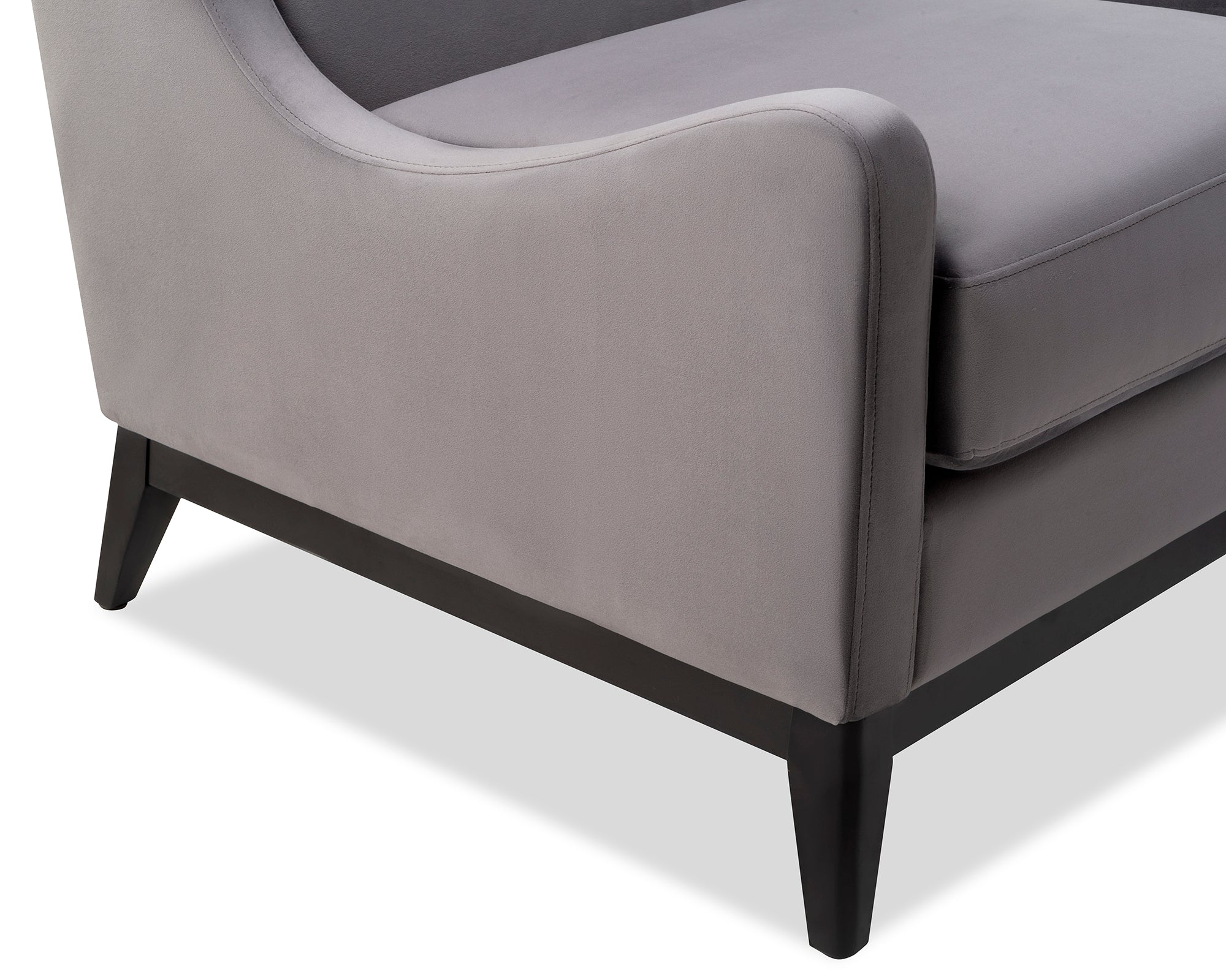 Lima Occasional Chair - Night Grey Velvet