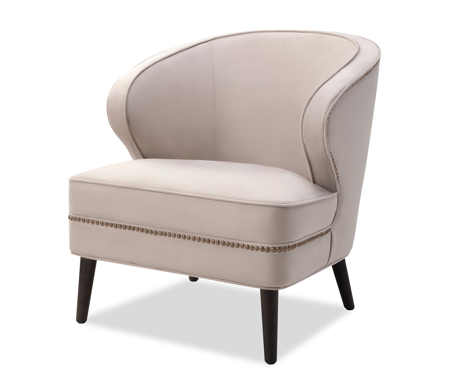 Lindsay Occasional Chair - Limestone Velvet