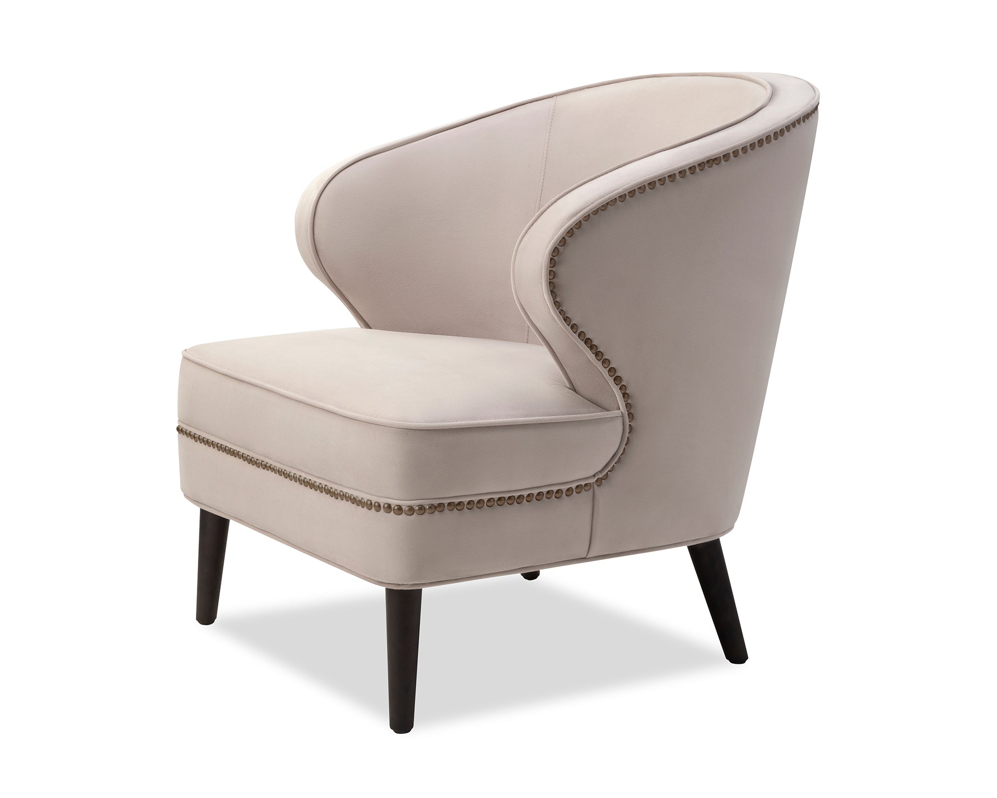 Lindsay Occasional Chair - Limestone Velvet