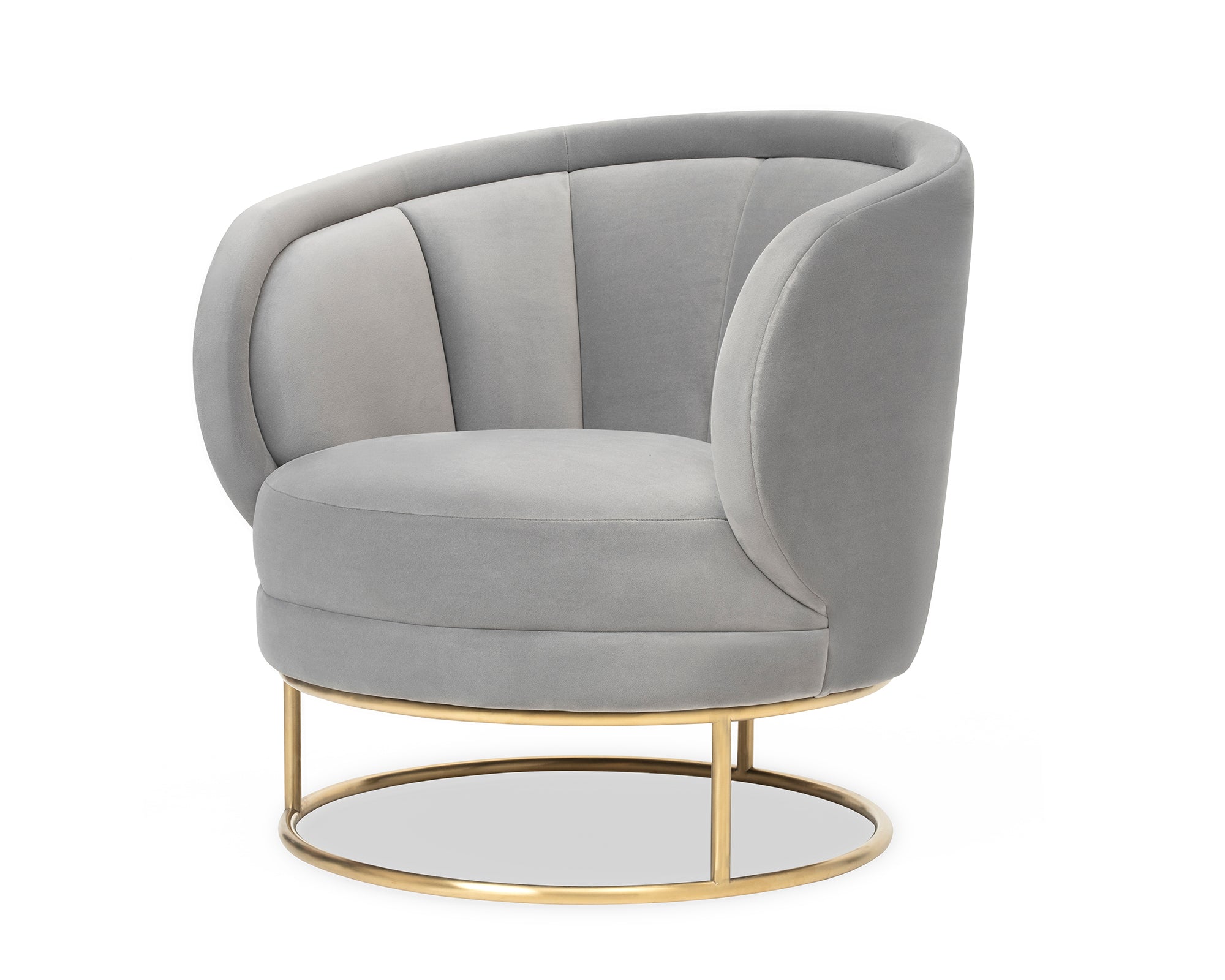 Mila Occasional Chair - Kaster Horizion Grey Velvet