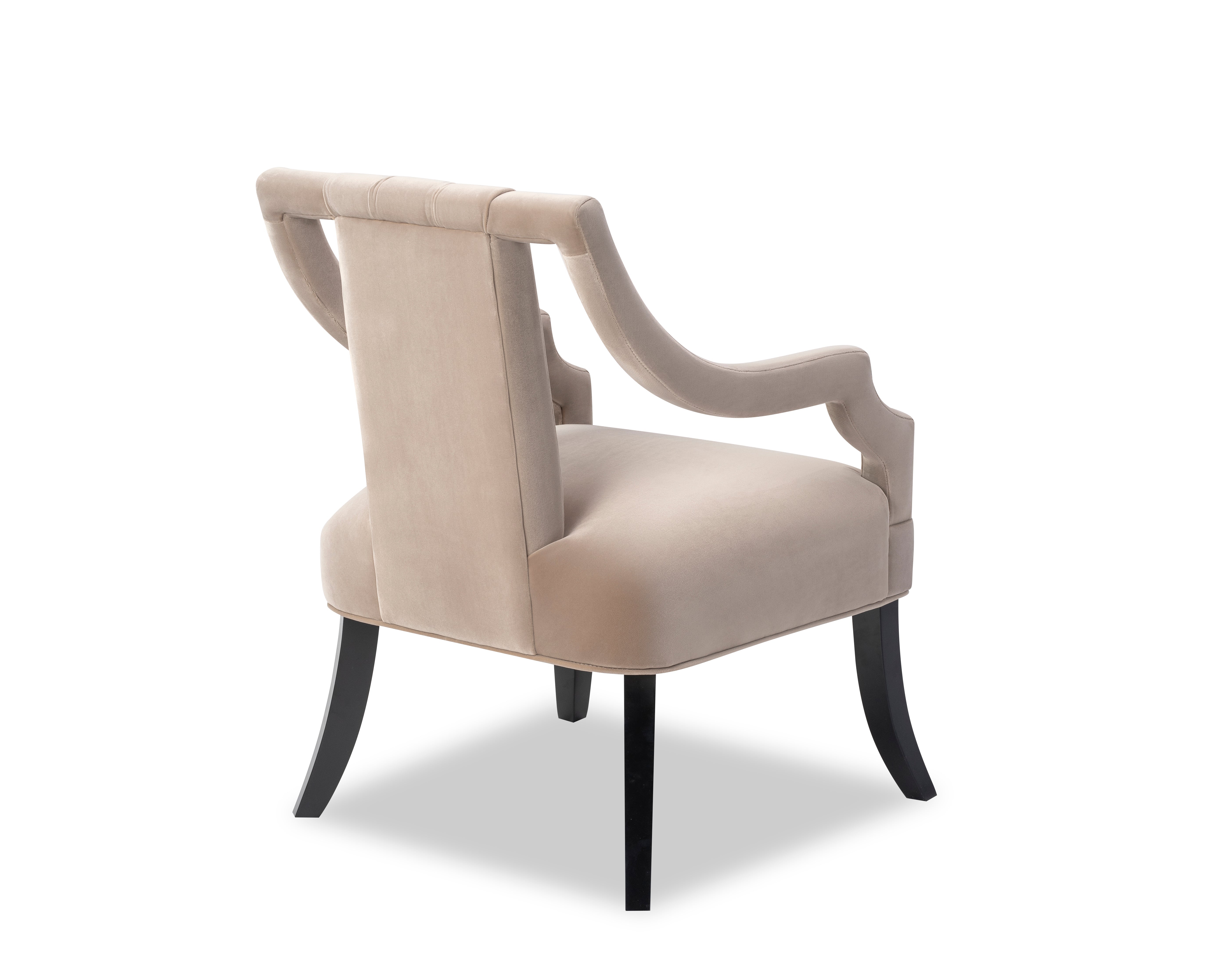 Wallace Occasional Chair - Gainsborough Mink Velvet