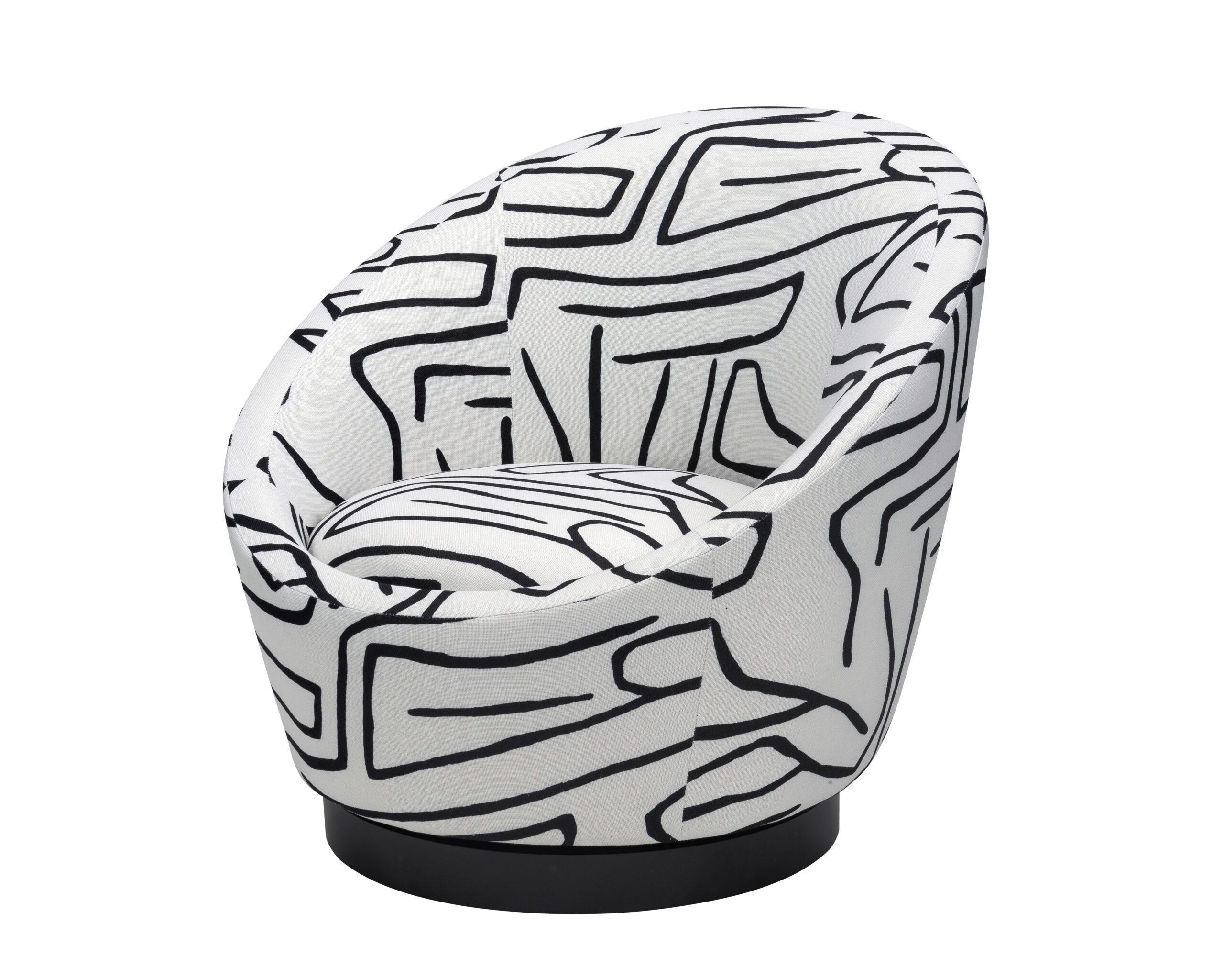 Ekte Occasional Chair - Zebra Black & White