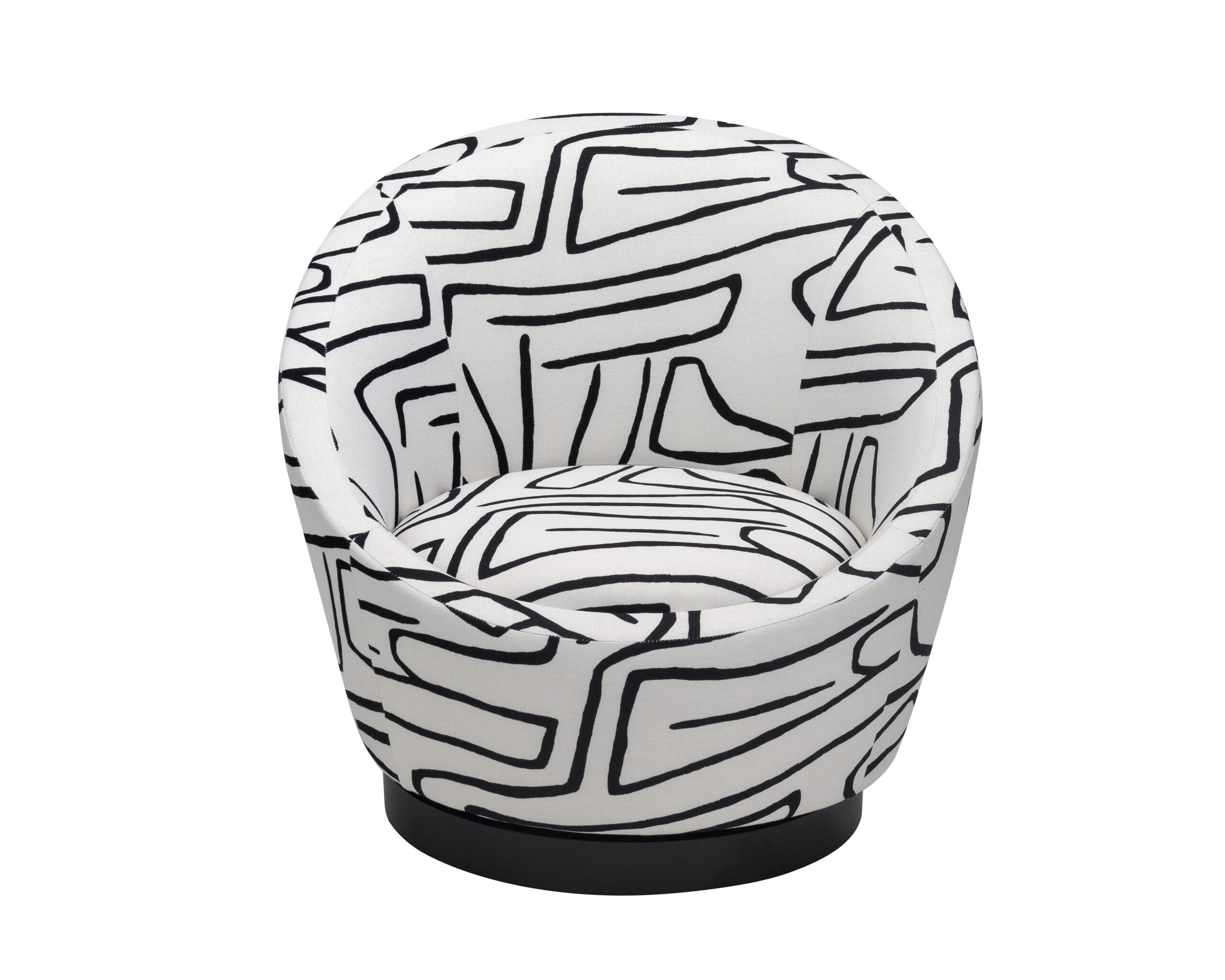 Ekte Occasional Chair - Zebra Black & White