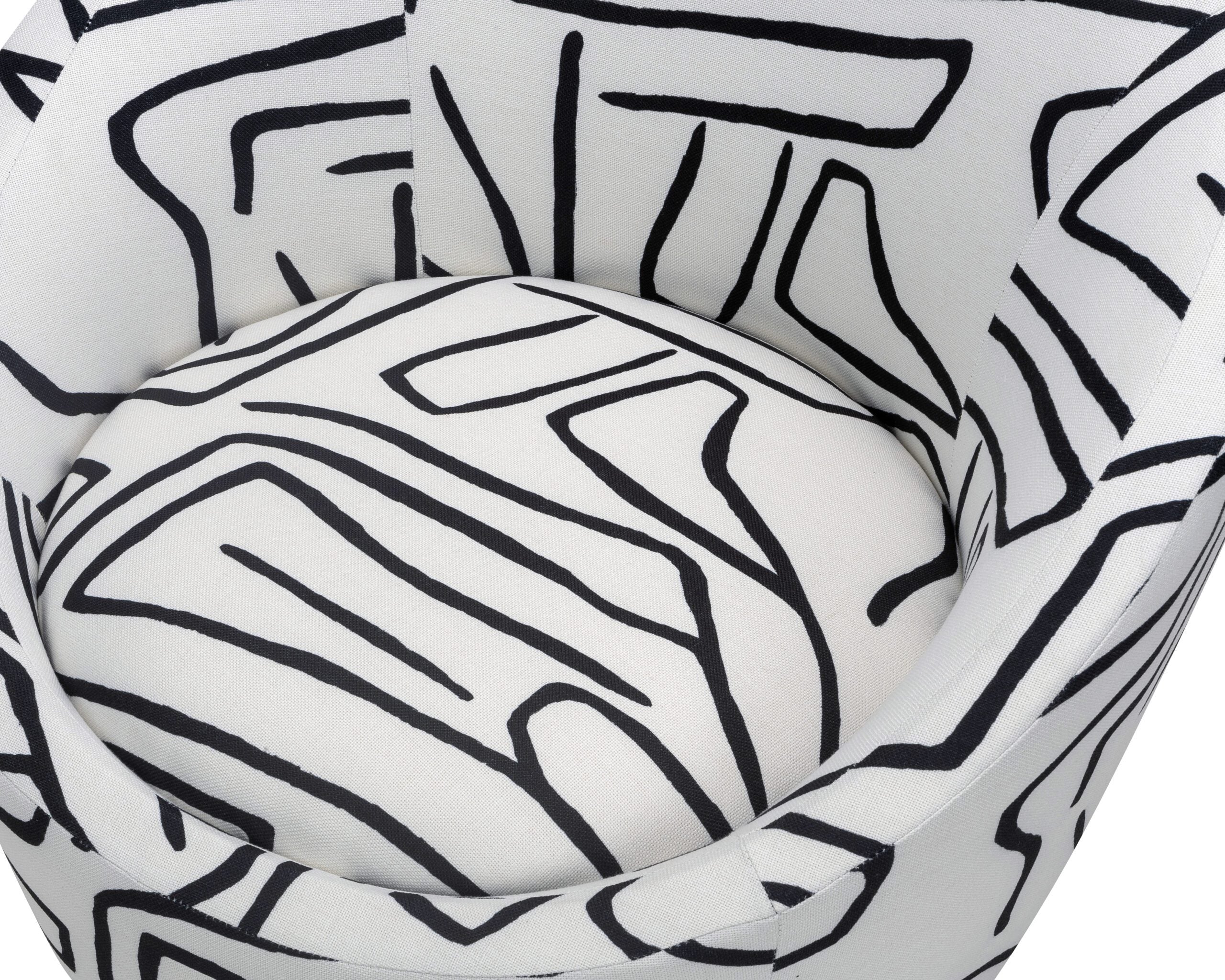 Ekte Occasional Chair - Zebra Black & White