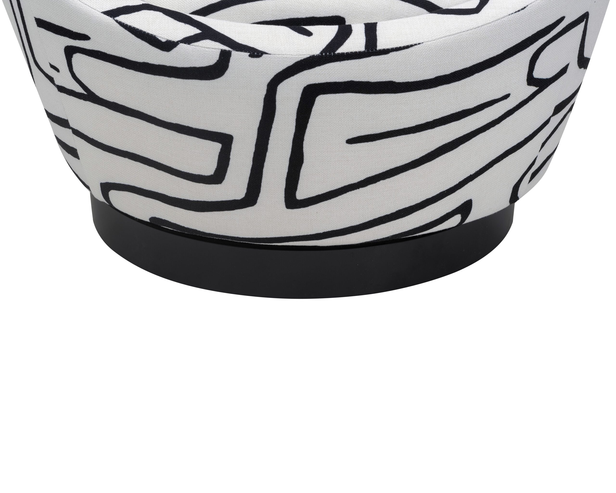 Ekte Occasional Chair - Zebra Black & White