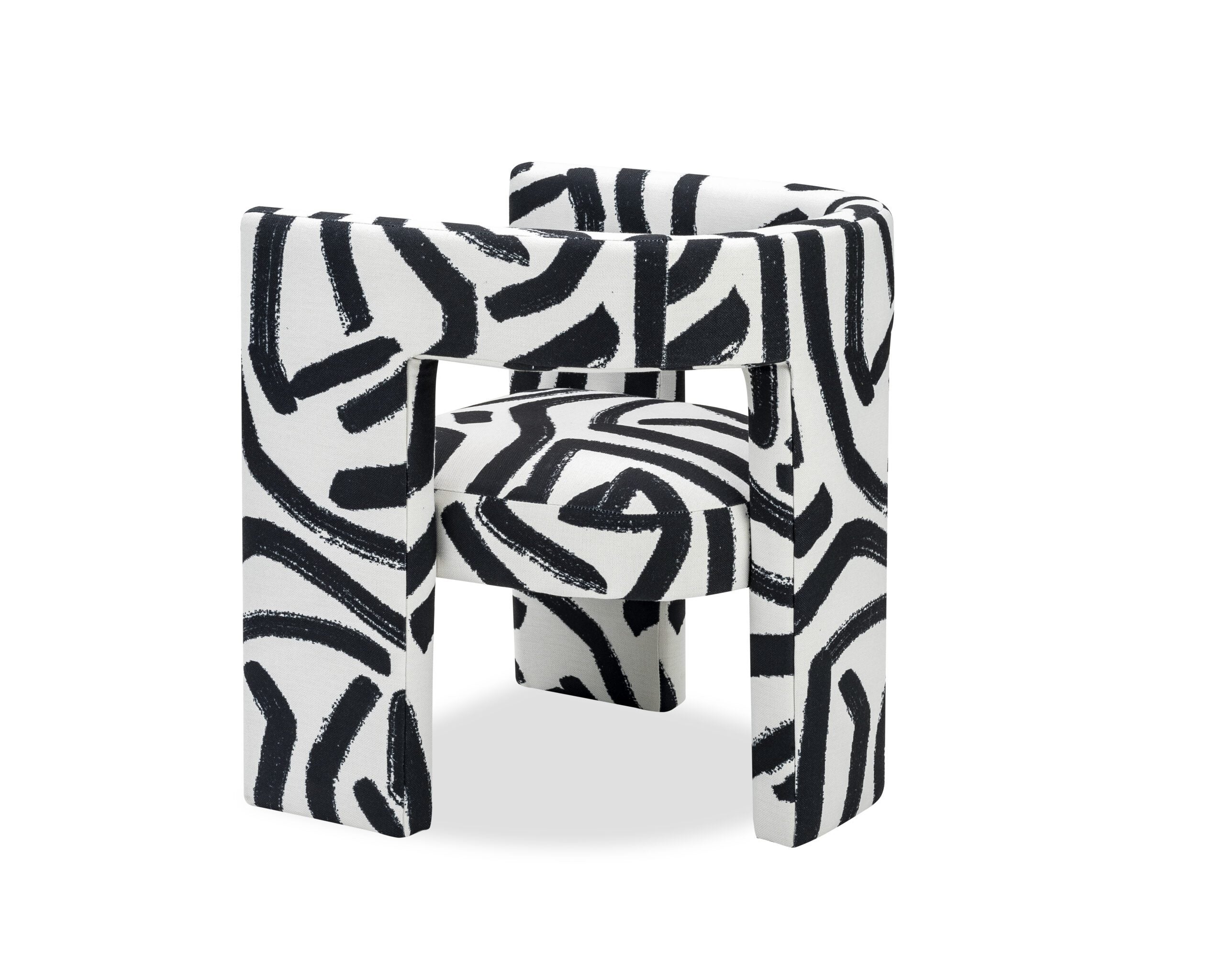 Archer Occasional Chair - Graphic Black & White
