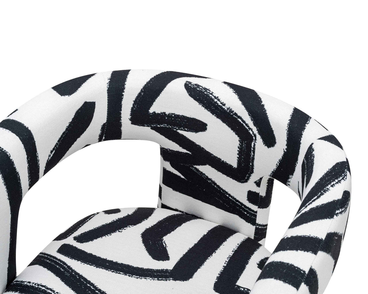 Archer Occasional Chair - Graphic Black & White