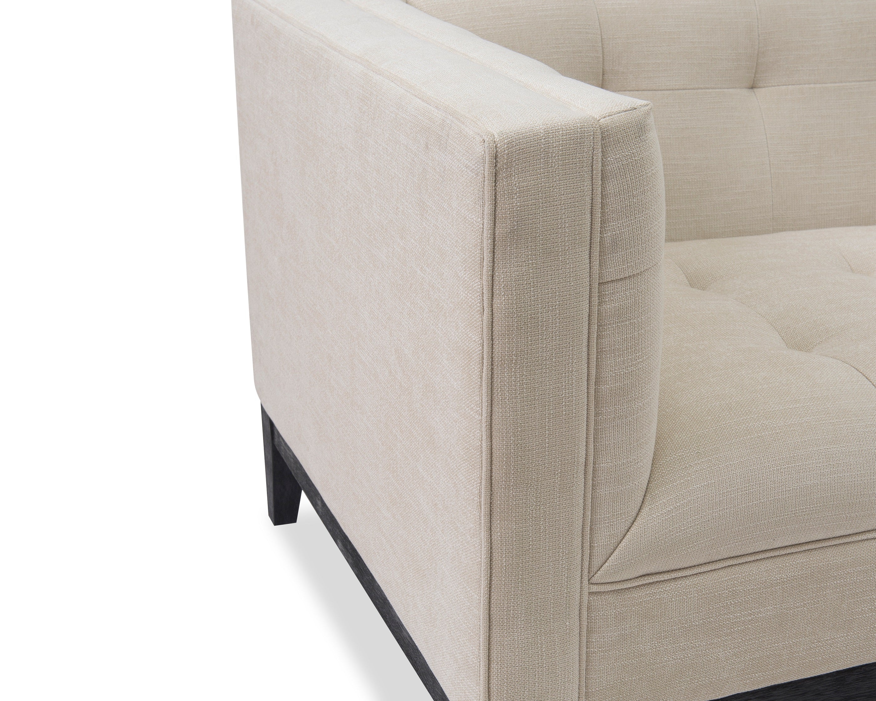 Joel 3 Seater Sofa - Beige Chenille