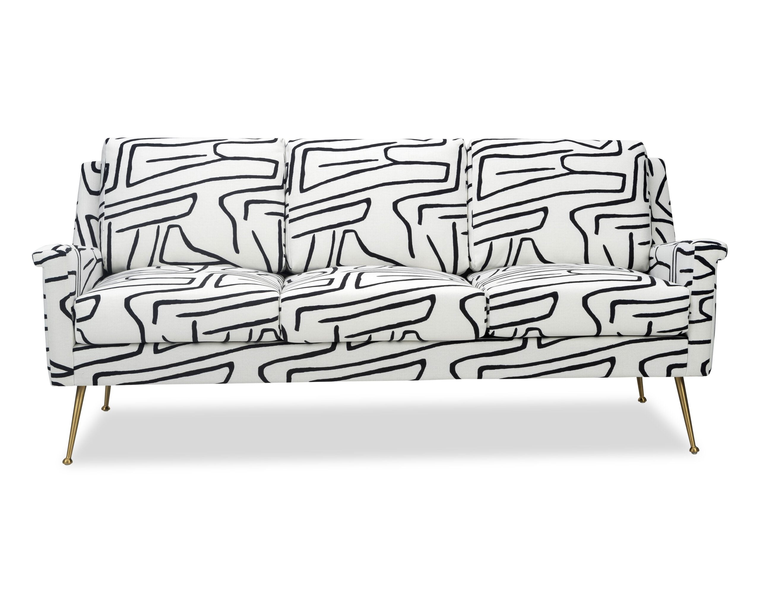 Lidmar Sofa  -  Zebra Black & White