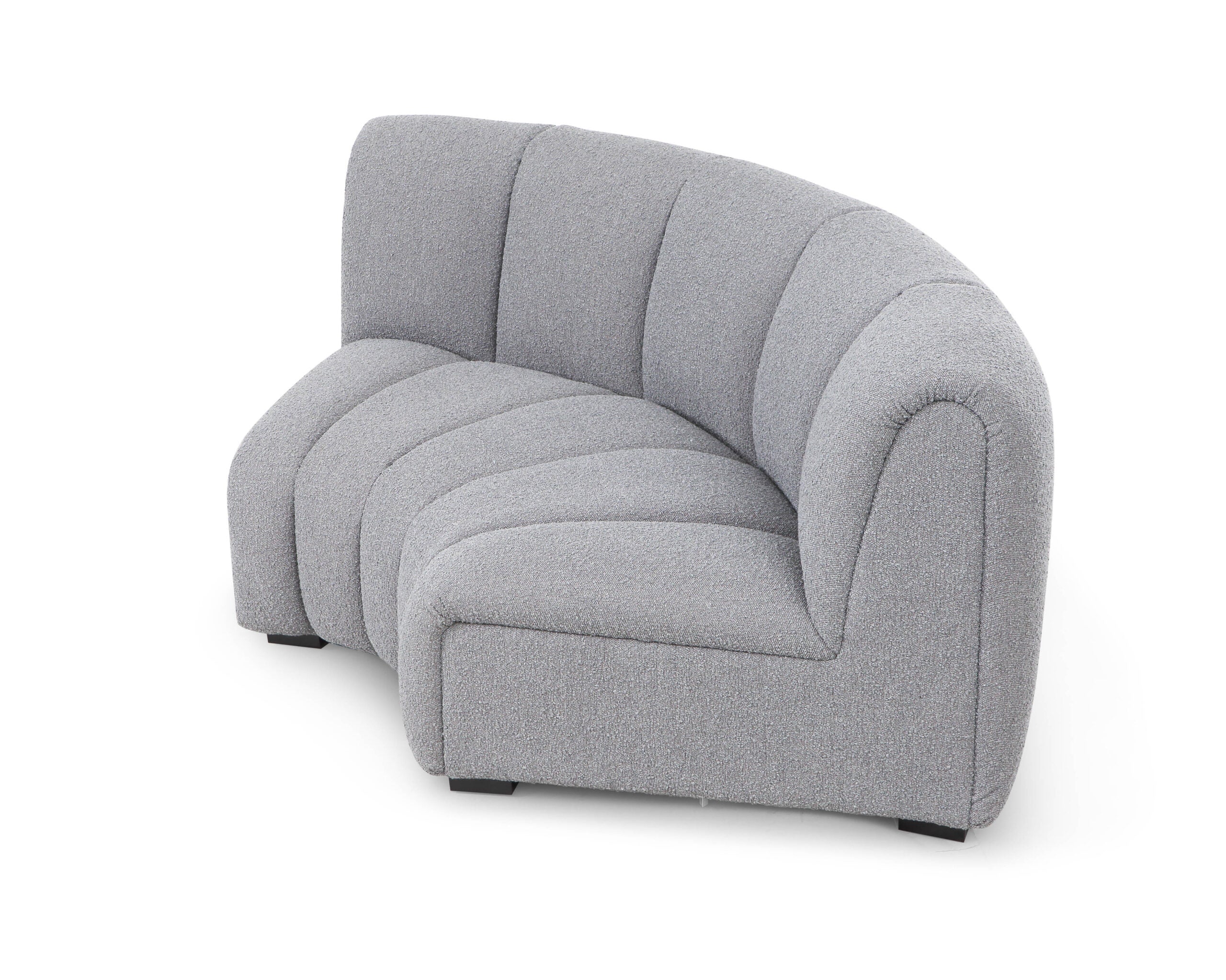 Ralph Sofa Round Corner - Boucle Graphic Grey