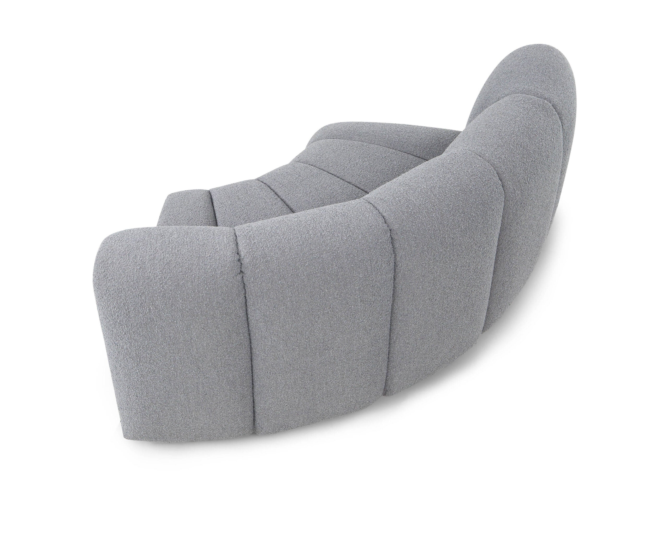 Ralph Sofa Round Corner - Boucle Graphic Grey