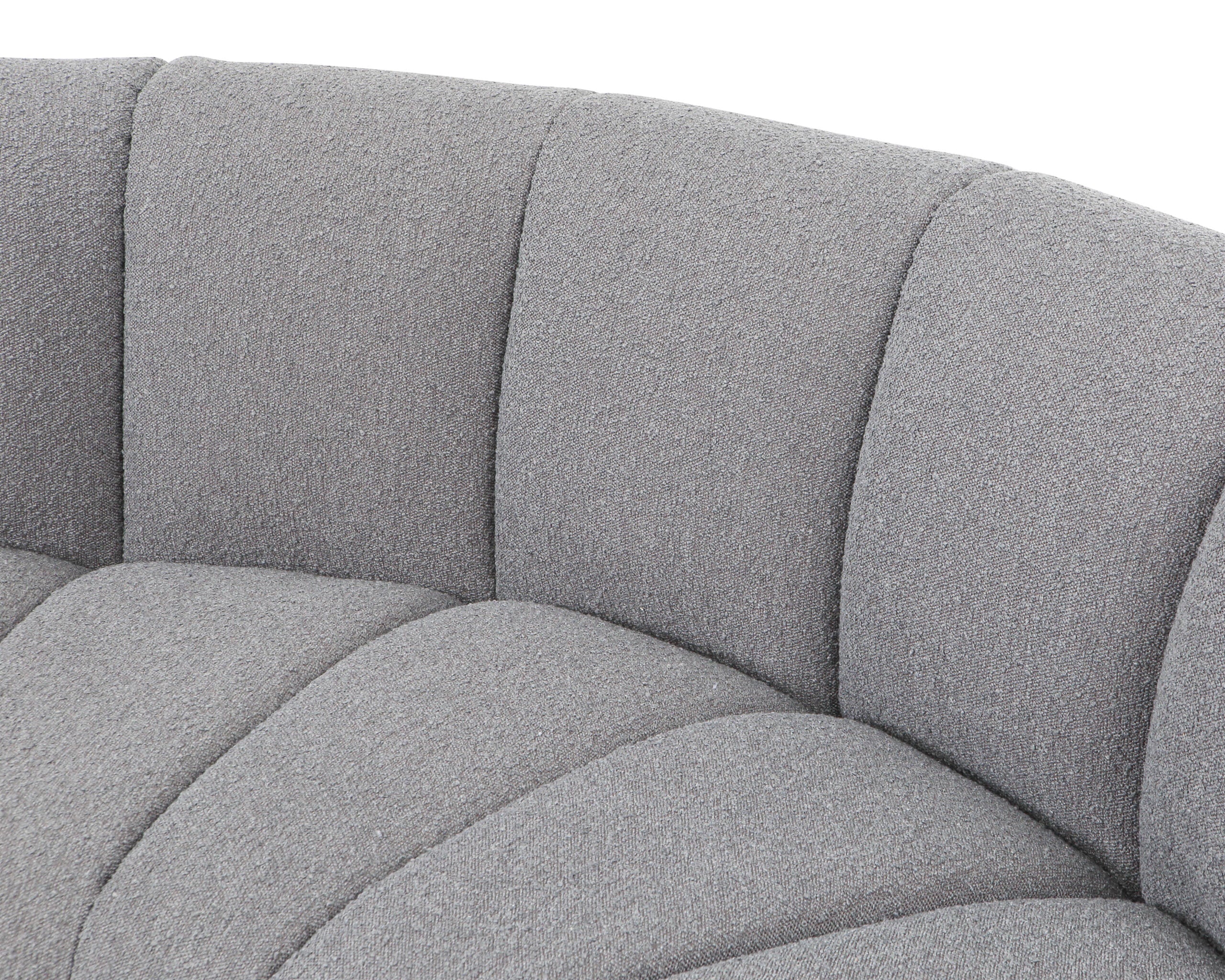 Ralph Sofa Round Corner - Boucle Graphic Grey
