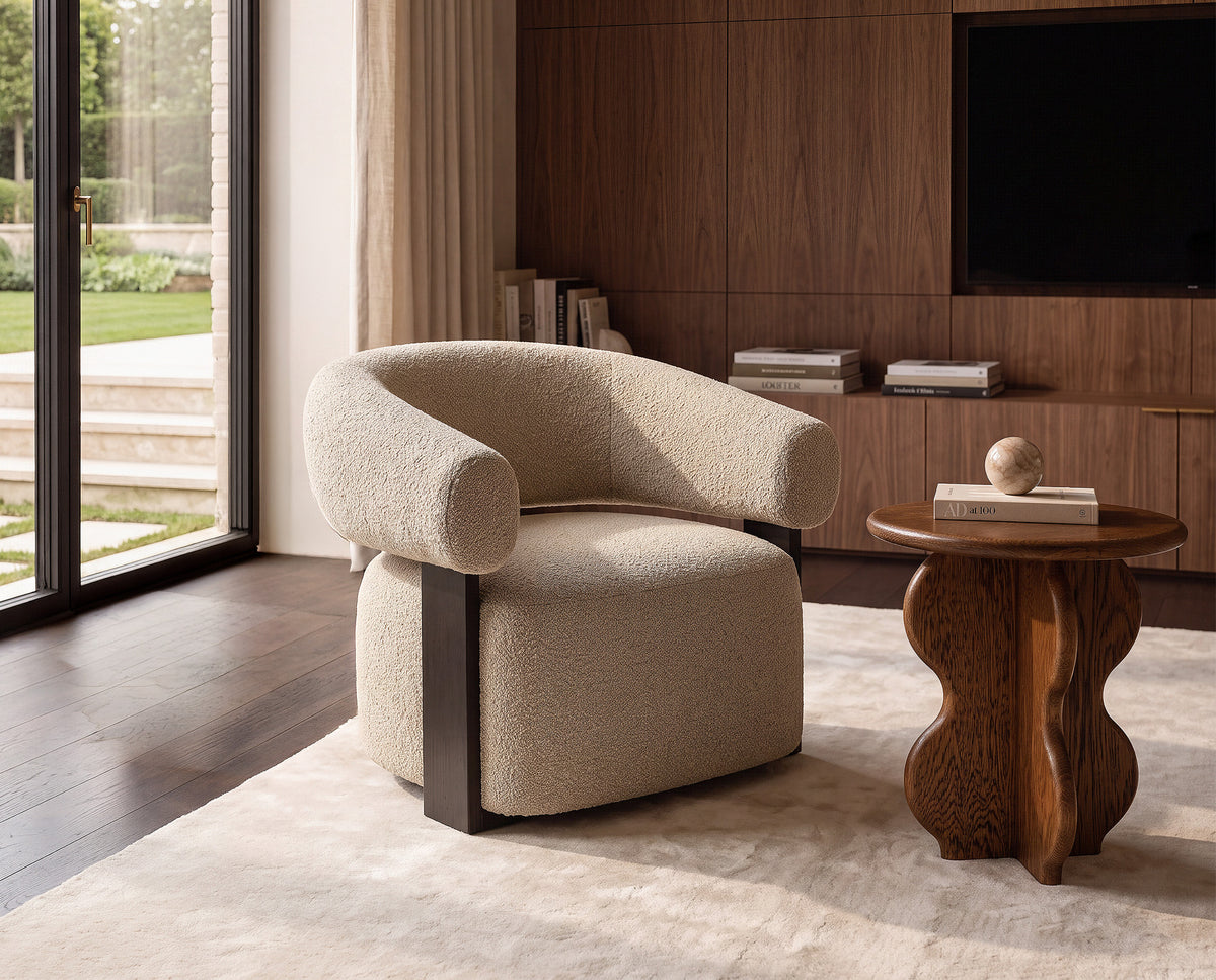 Botega Occasional Chair (Crib 5) - Capella Sand/Ash Wood