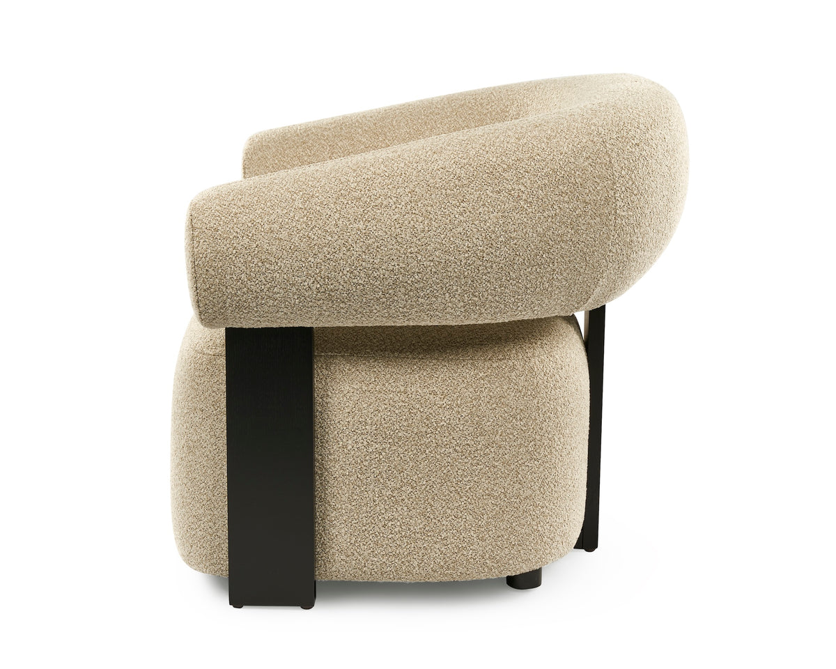 Botega Occasional Chair (Crib 5) - Capella Sand/Ash Wood