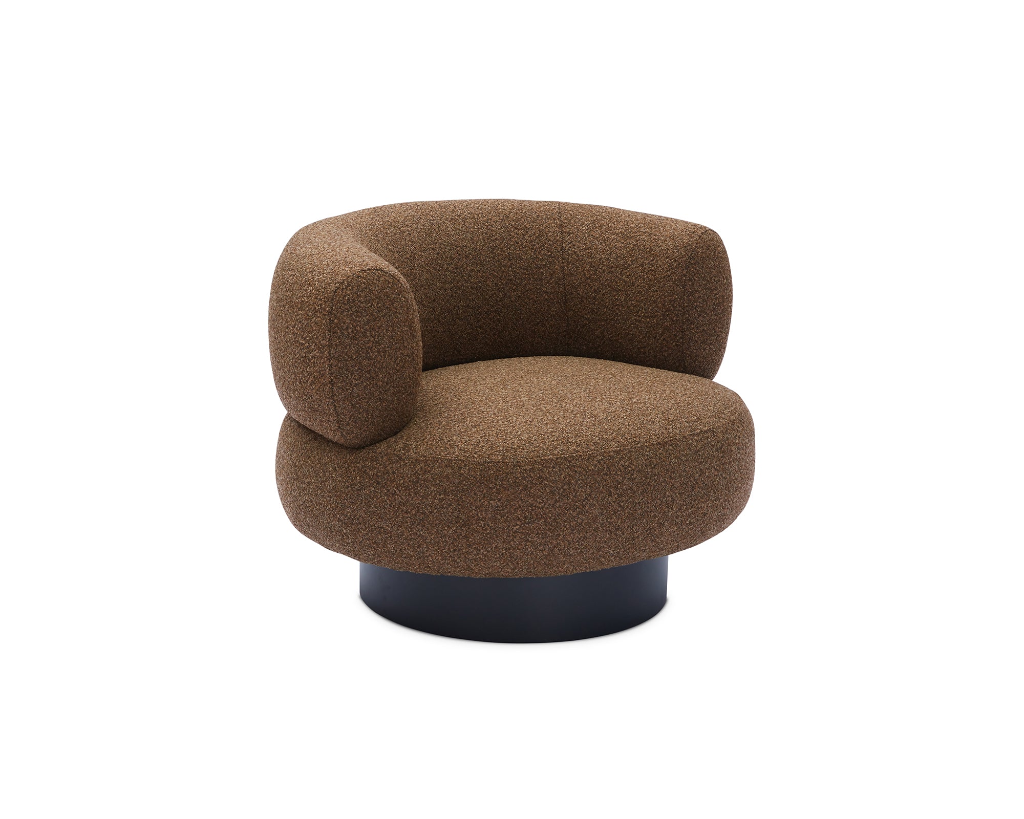 Redeo Occasional Chair - Capela Fennel Seed | Matt Black Metal (Crib 5)