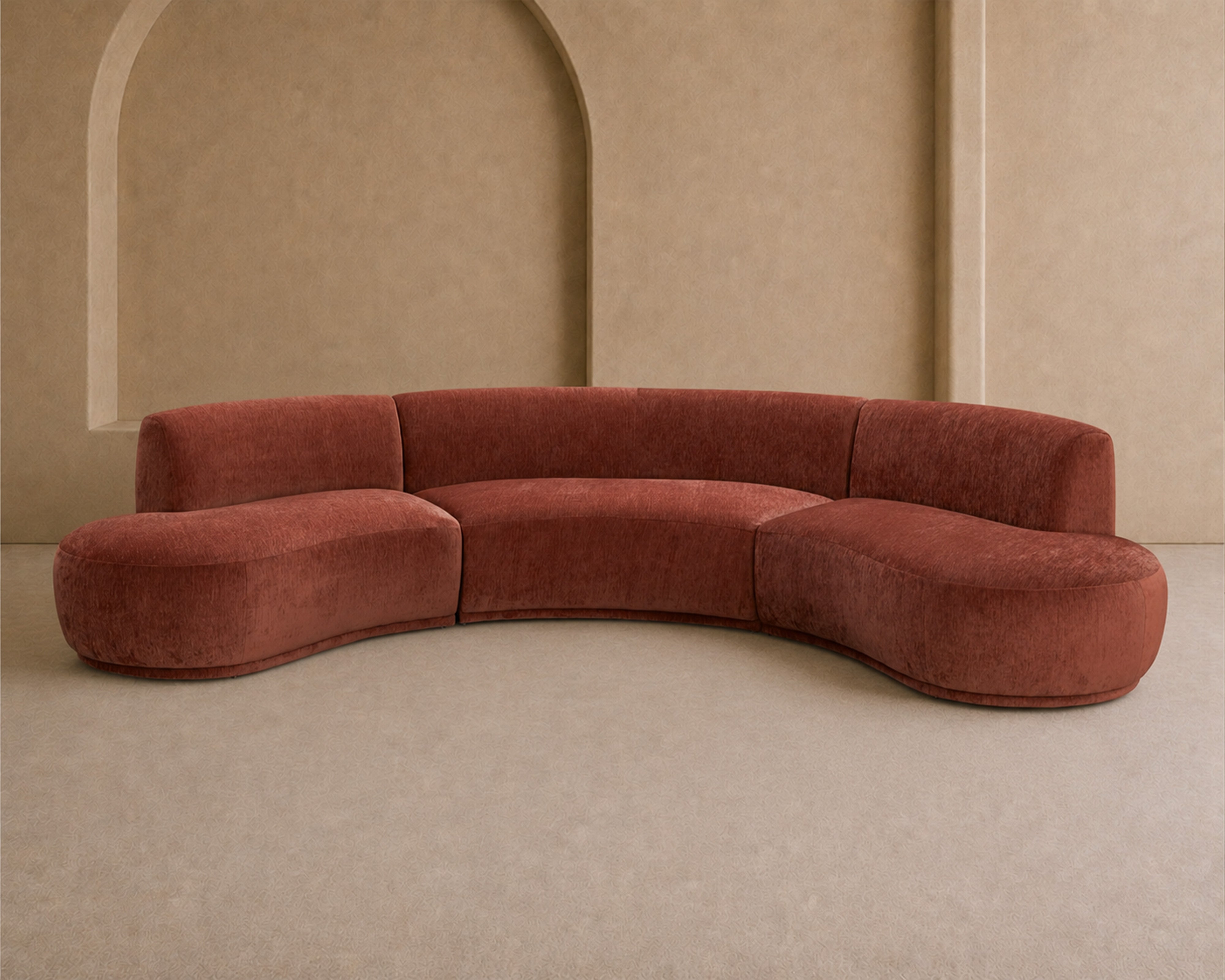 Pip Modular Sofa Left (Crib 5) - Sysley Rust II
