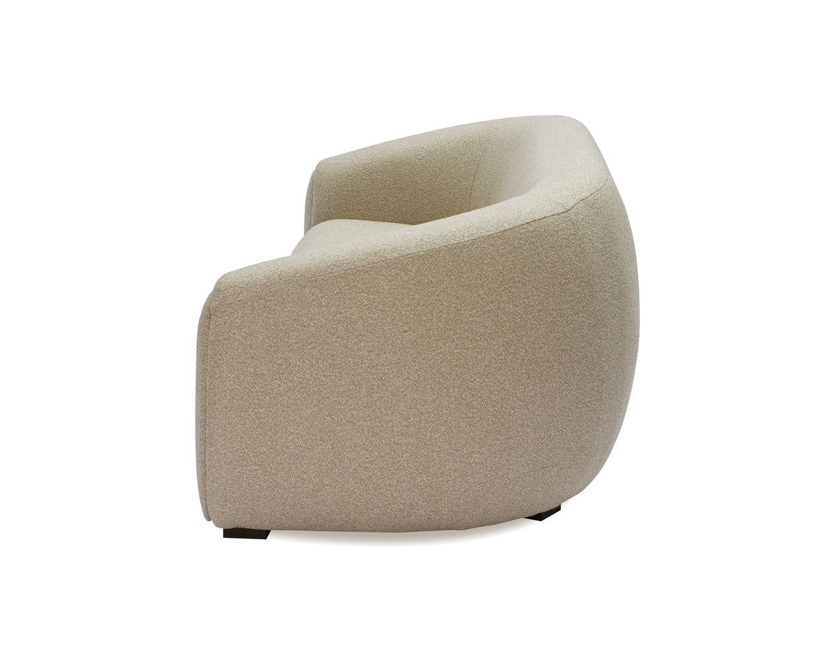 Voltaire Sofa - Capella Sand | Dark Brown Solid Wood (Crib 5)
