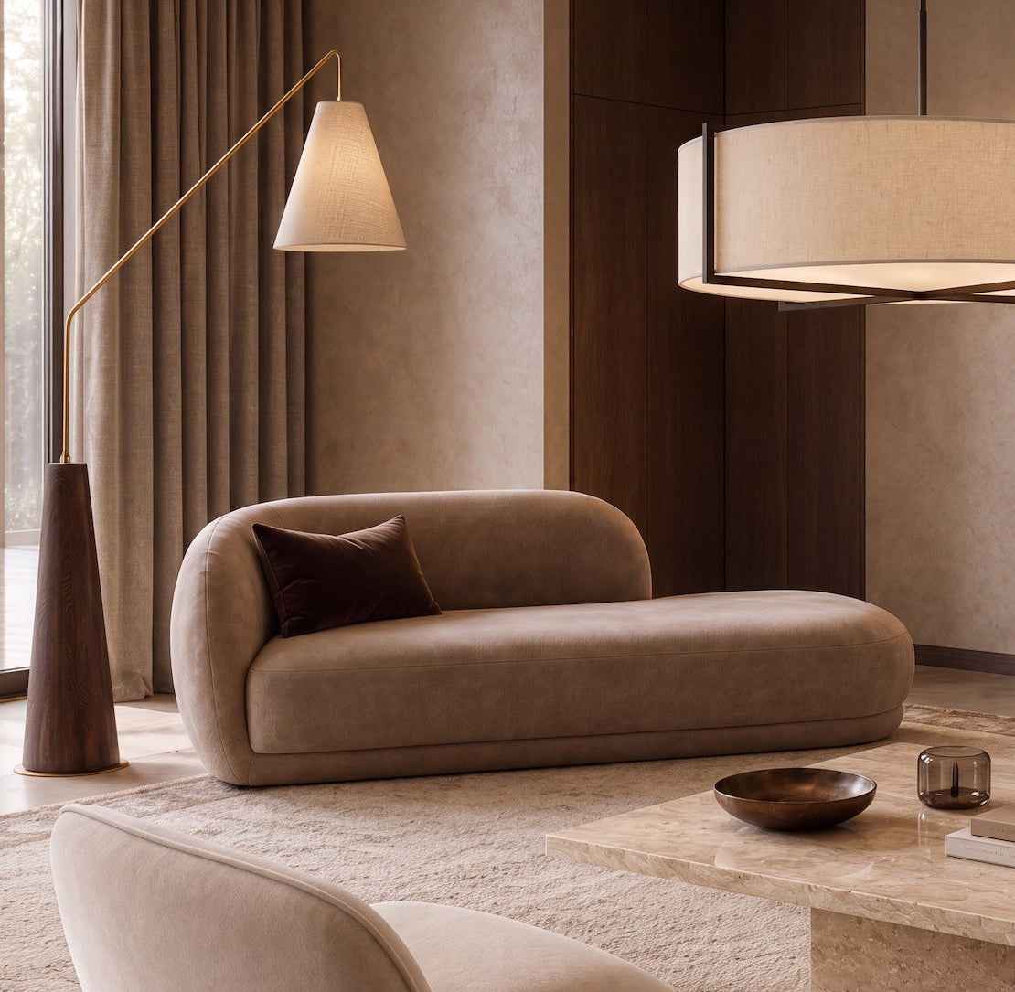 Curva Chaise (Crib 5) Sofa - Hopper Taupe