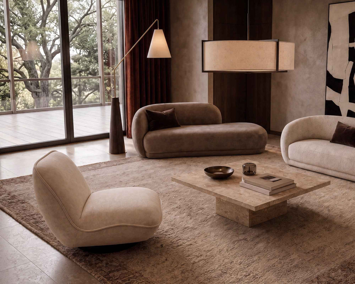 Curva Chaise (Crib 5) Sofa - Hopper Taupe