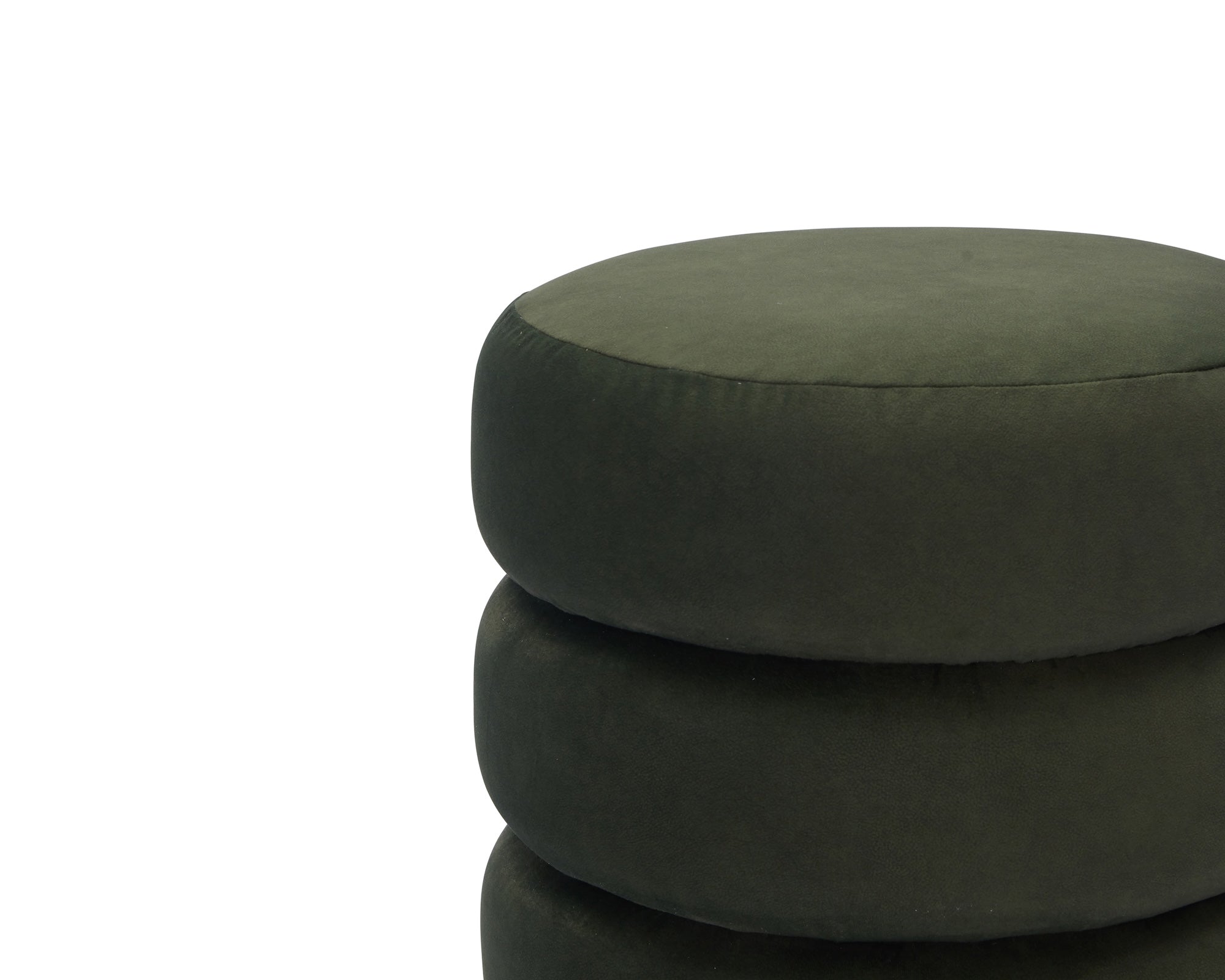 Trace Footstool - Hopper Moss | Mid Brown Oak Sold Wood (Crib 5)