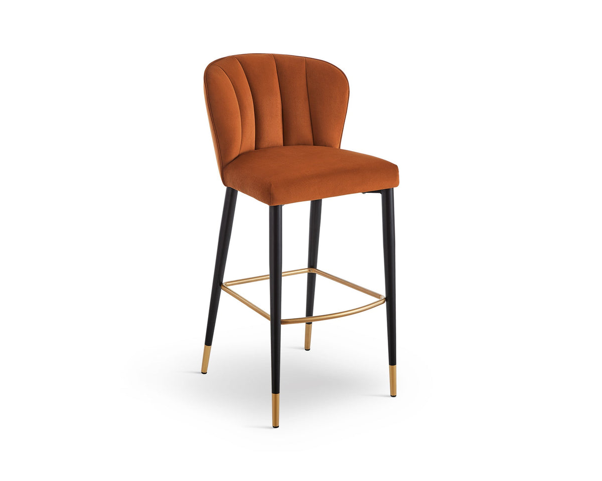 Maya Bar Stool (Crib 5) - Megan Oxide & Brushed Brass