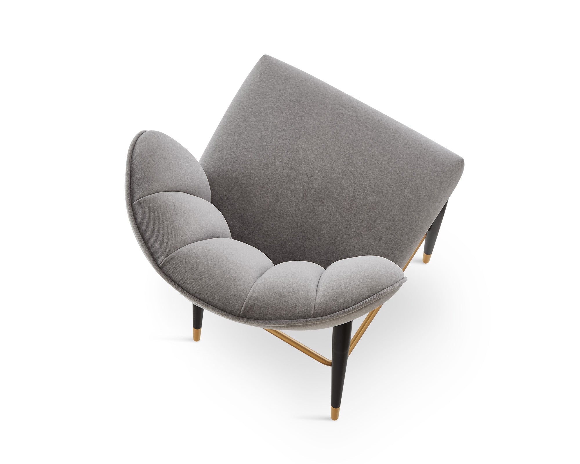 Maya Bar Stool (Crib 5) - Megan Grey & Brushed Brass