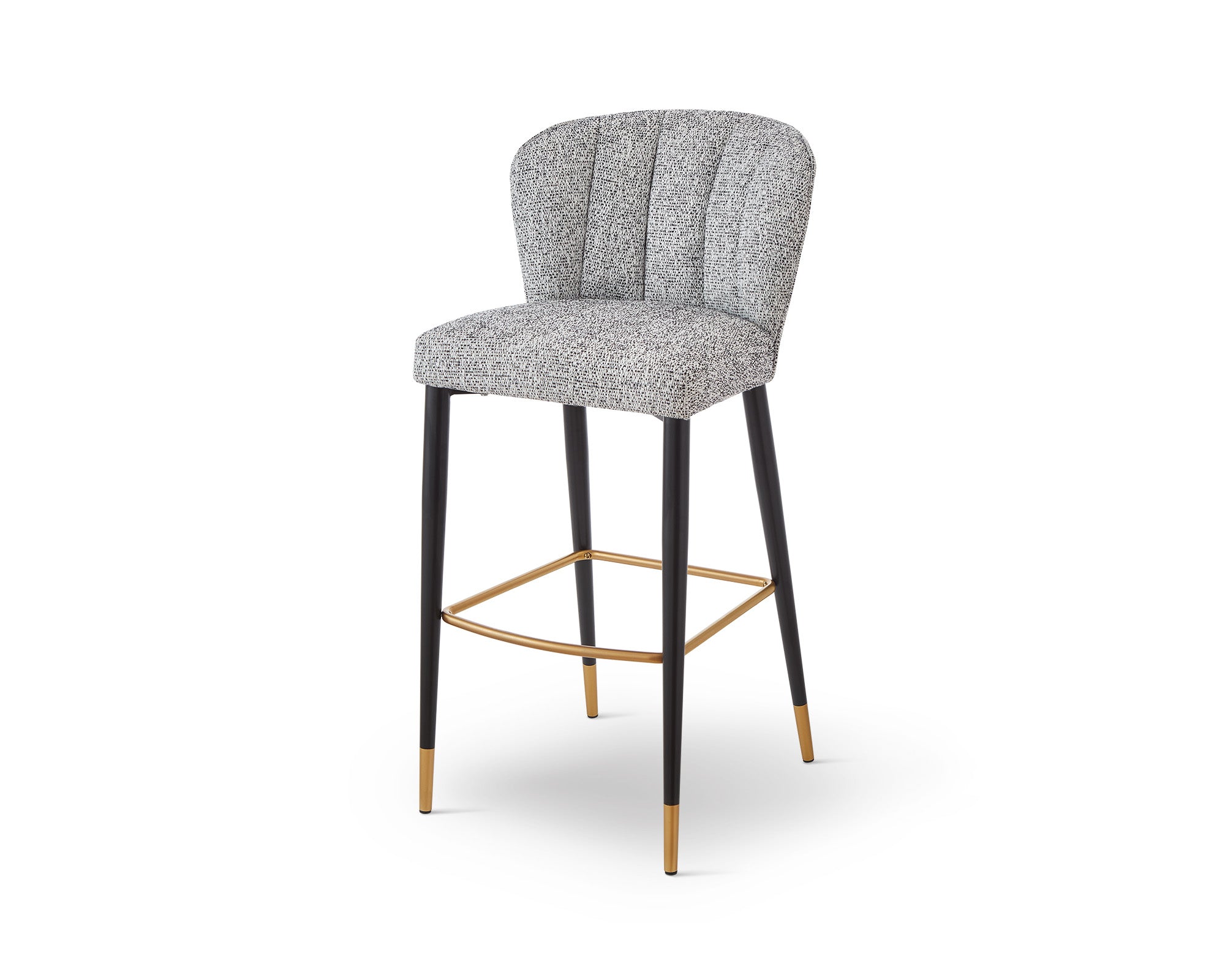 Maya Bar Stool (Crib 5) - Talbot Freckle & Brushed Brass
