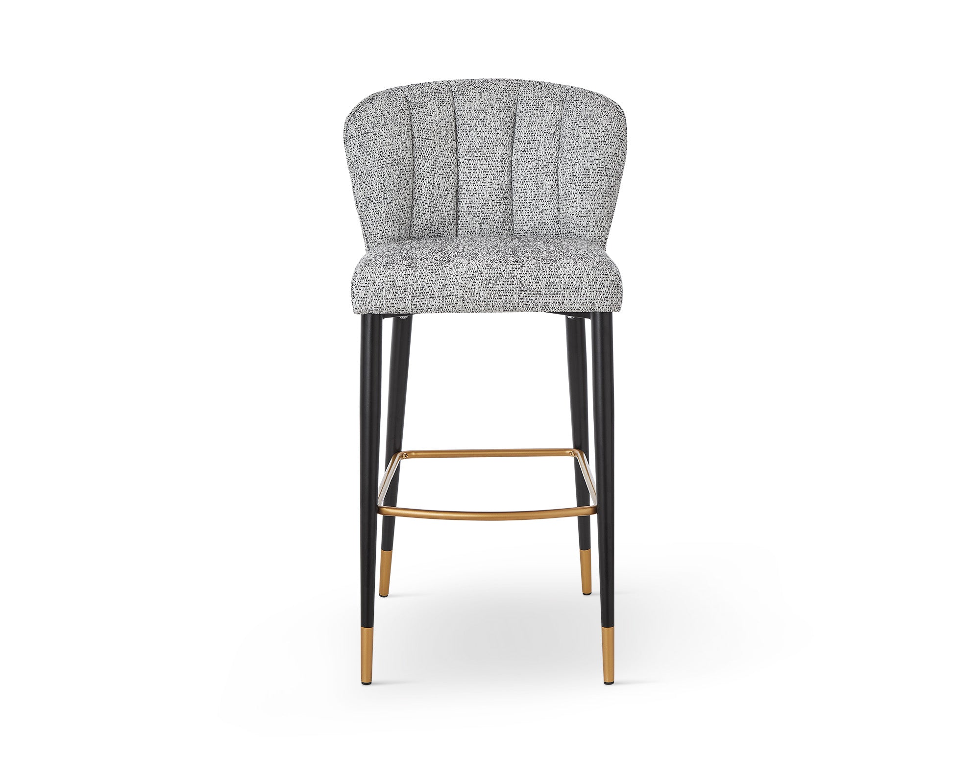 Maya Bar Stool (Crib 5) - Talbot Freckle & Brushed Brass