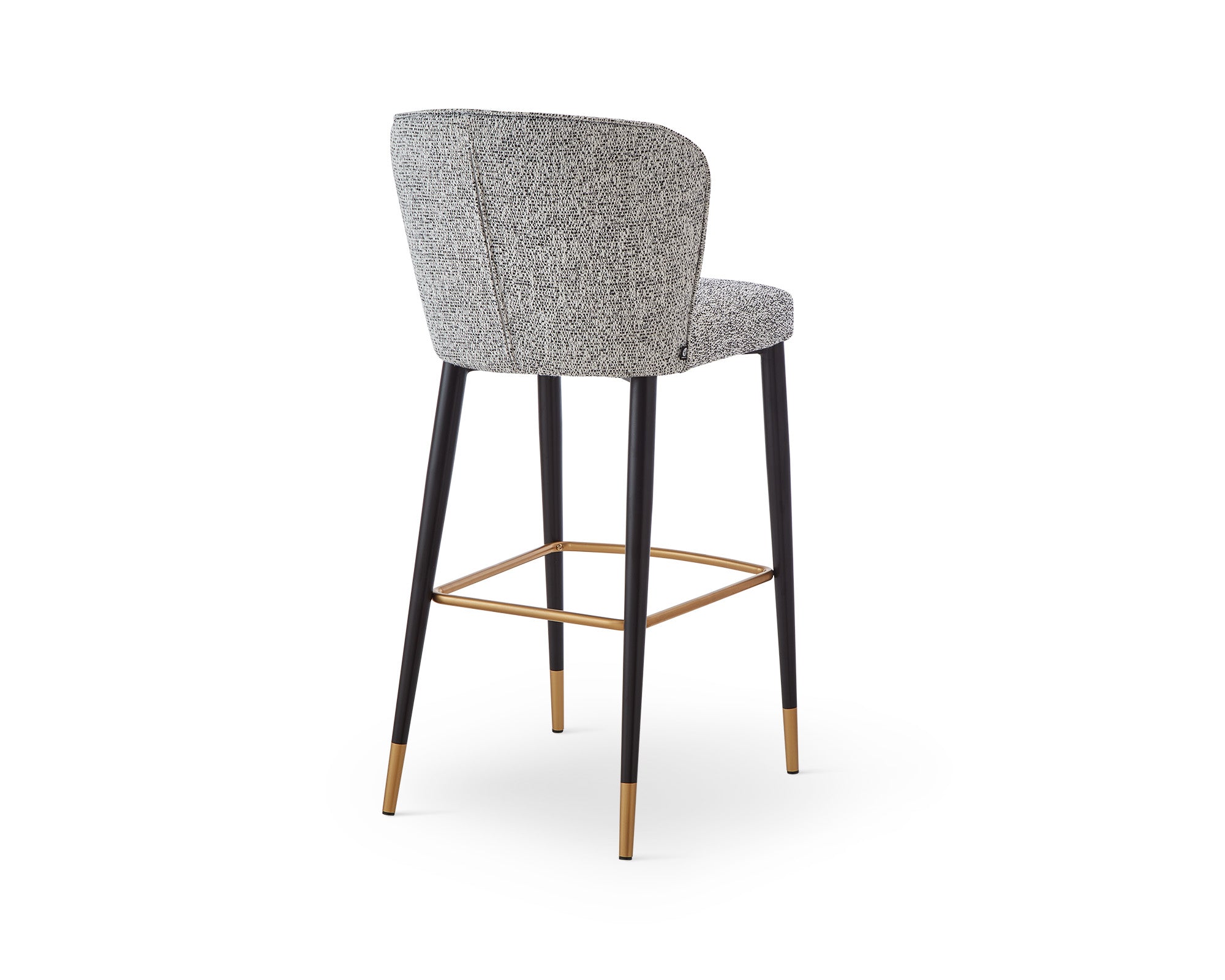 Maya Bar Stool (Crib 5) - Talbot Freckle & Brushed Brass