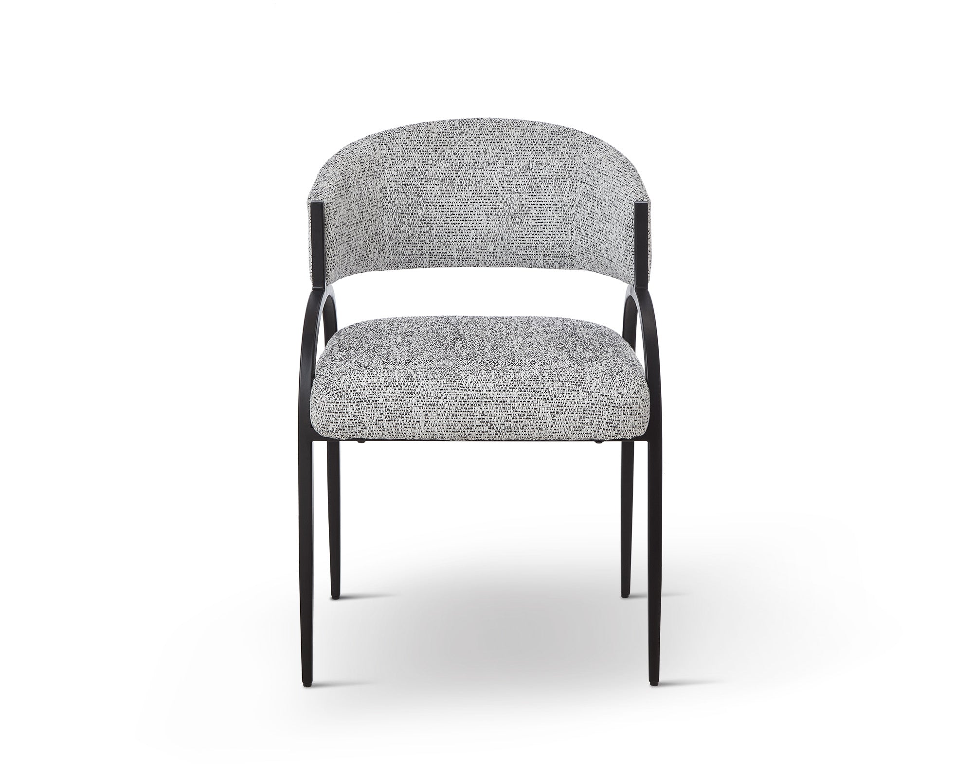 Pavilion Dining Chair (Crib 5) - Talbot Freckle & Matt Black