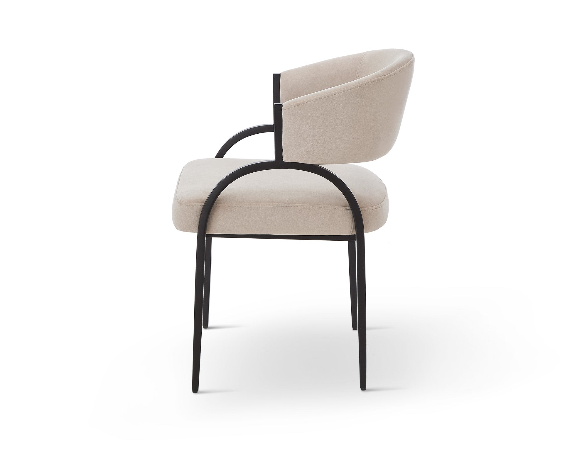 Pavilion Dining Chair (Crib 5) - Megan Pebble & Matt Black