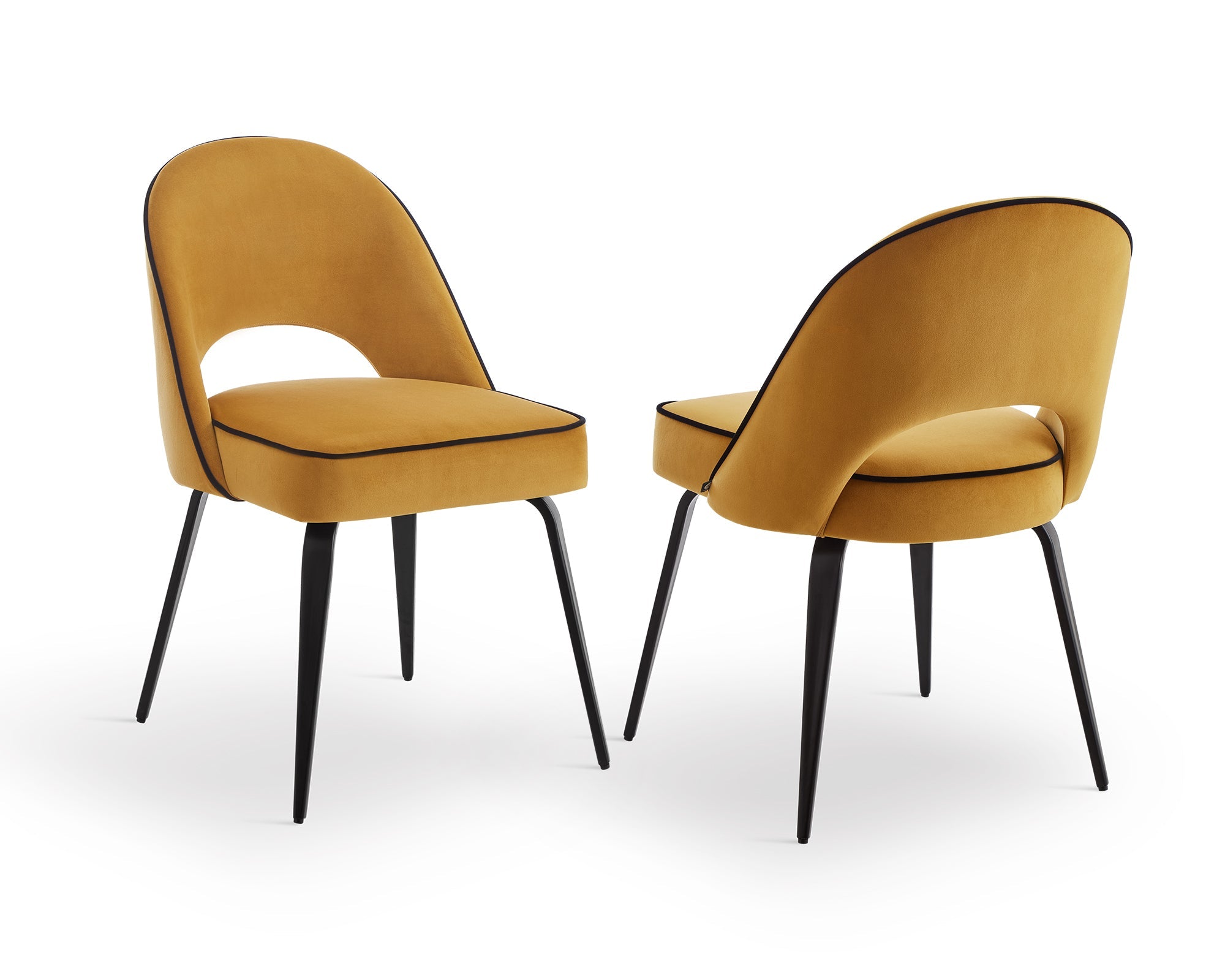 Yves Dining Chair Crib 5 (set of 2) - Megan Mustard