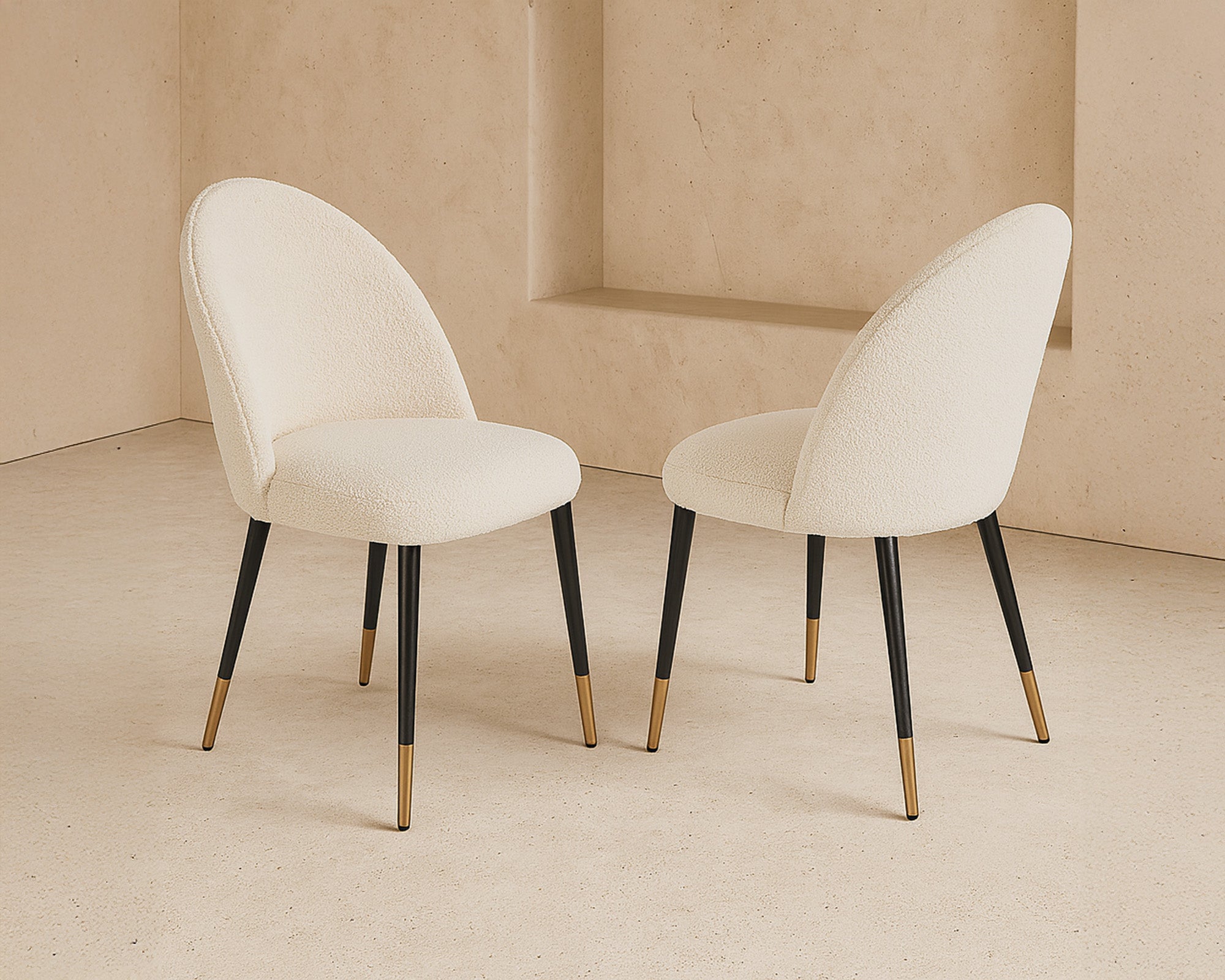Alfa Chair (set of 2) - Boucle Sand