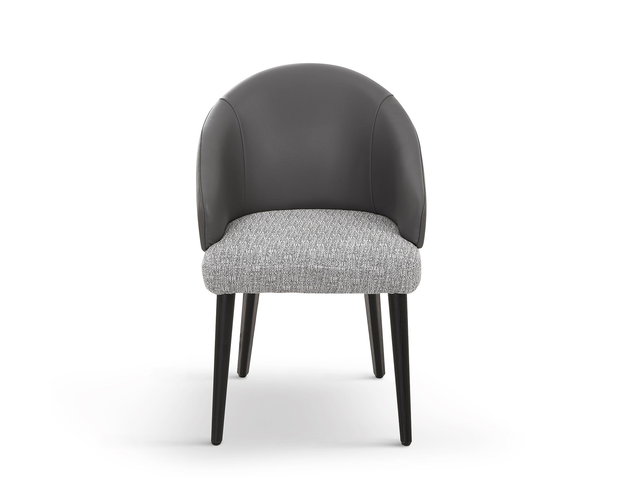 Agadir Dining Chair (Crib 5) - Kelpa Taupe/Vegan Grey Leather