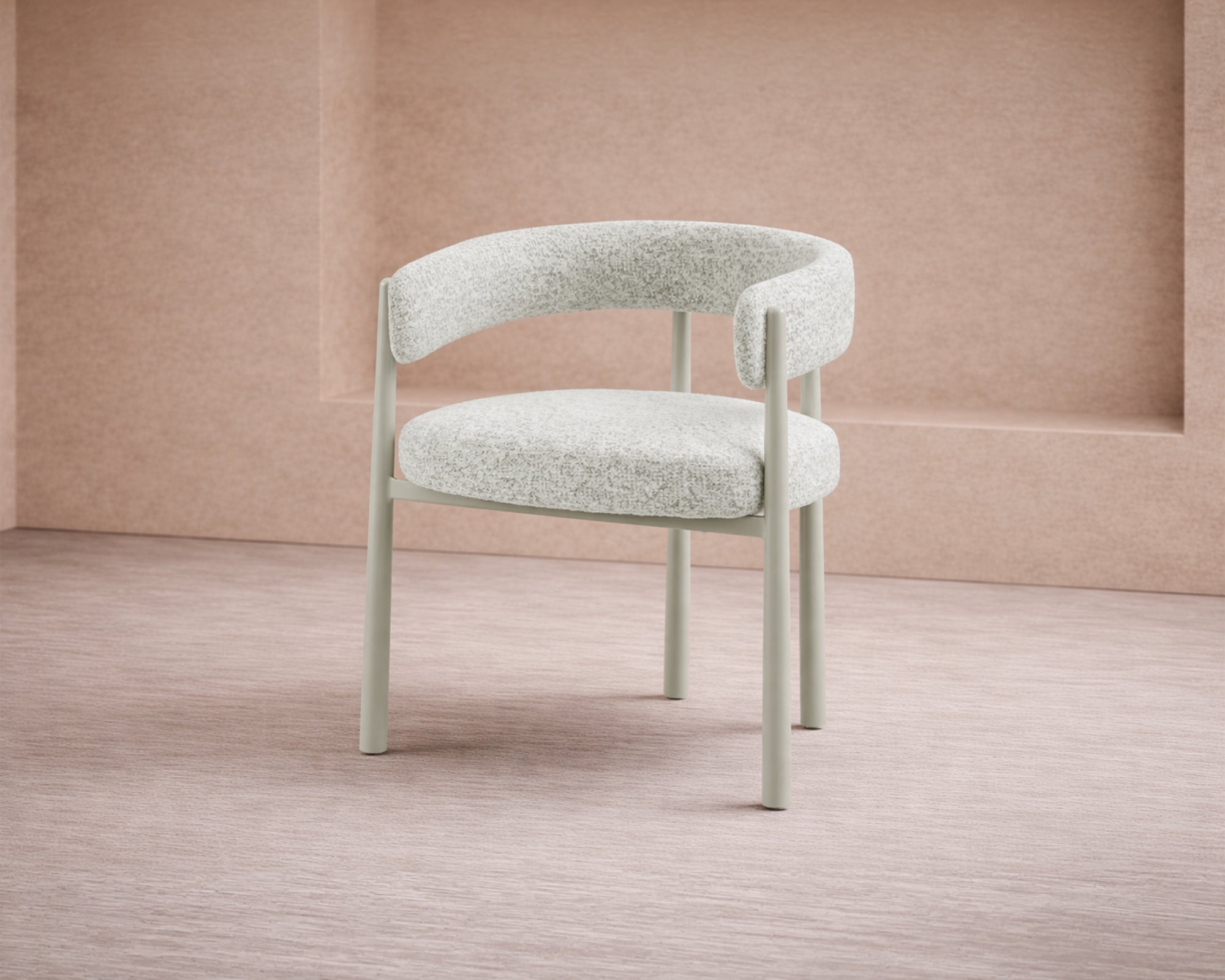 Aria Dining Chair - (Crib 5) Ripley Grav & Gloss Ivory