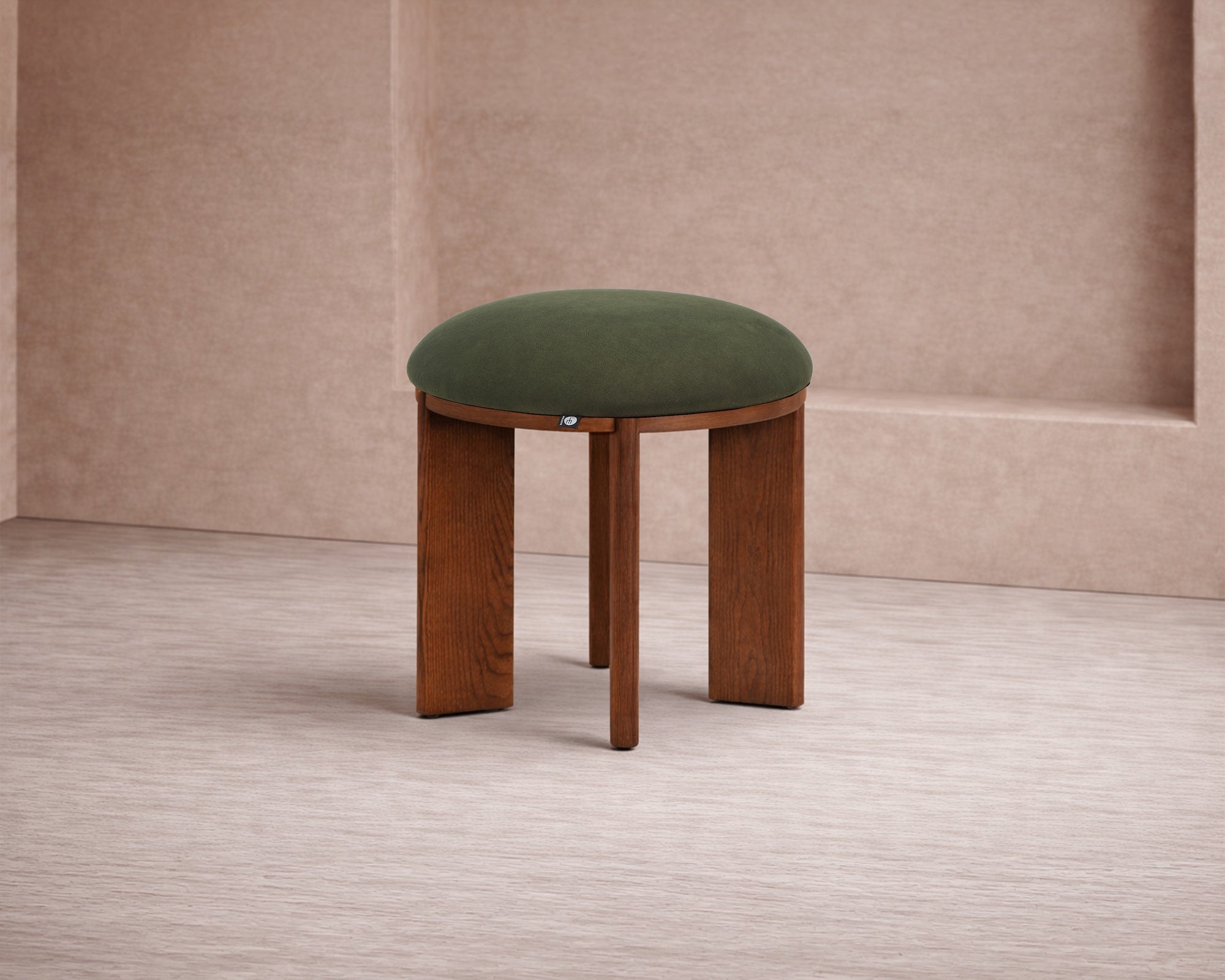 Lia Foot Stool - (Crib 5) Hopper Moss & Brushed Brown