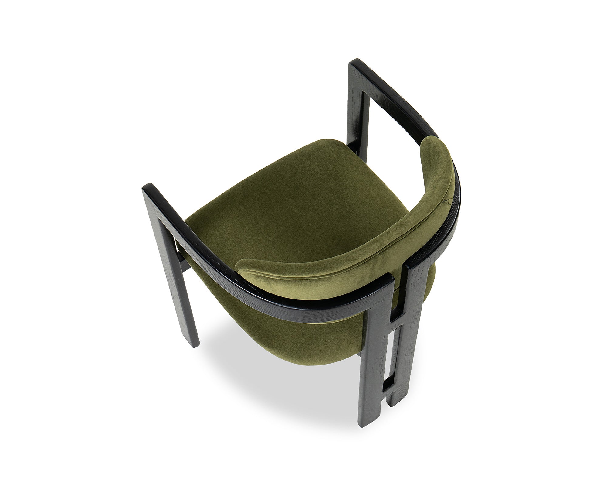 Neo Dining Chair (Crib 5) - Kaster II Olive & Matt Black