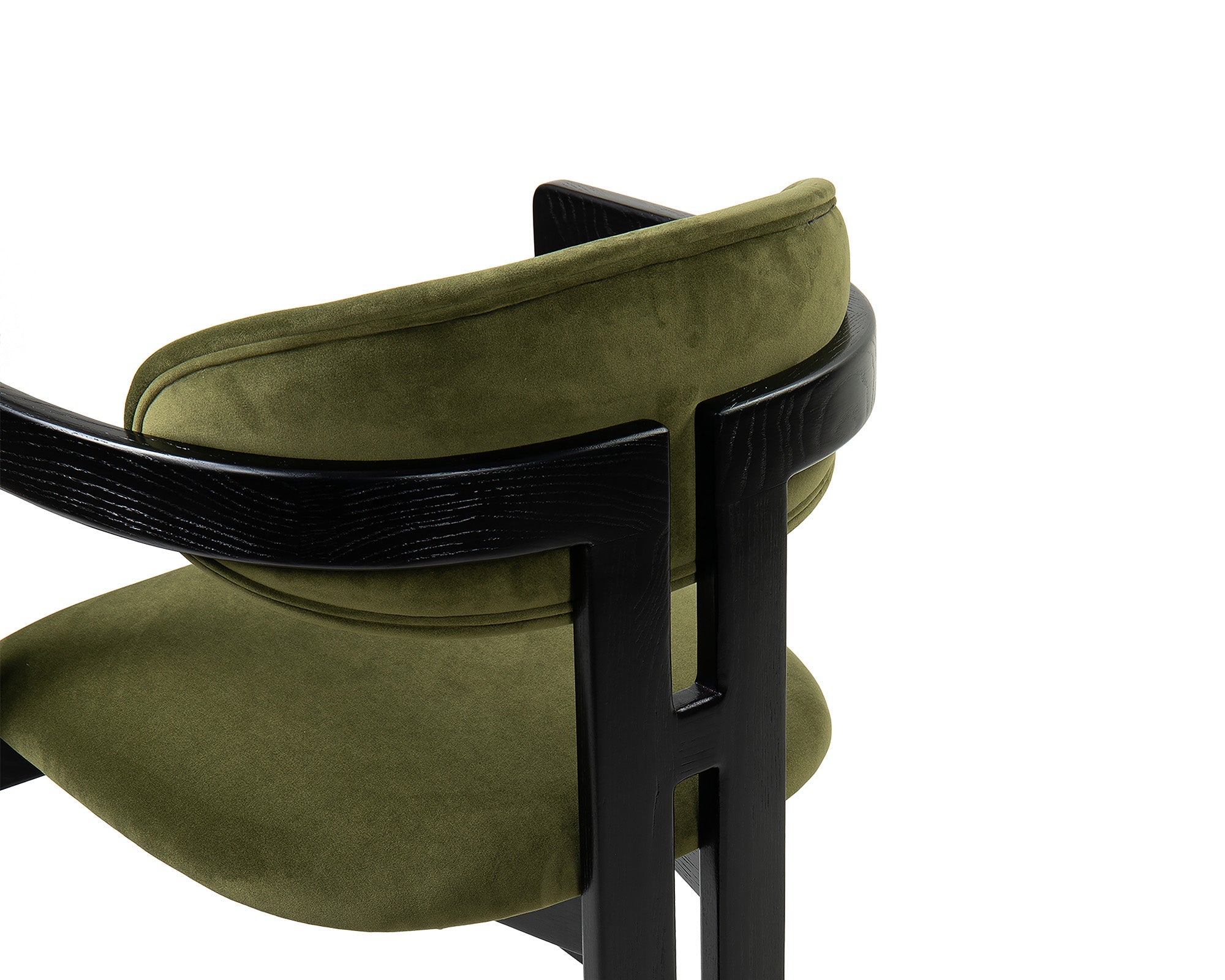 Neo Dining Chair (Crib 5) - Kaster II Olive & Matt Black