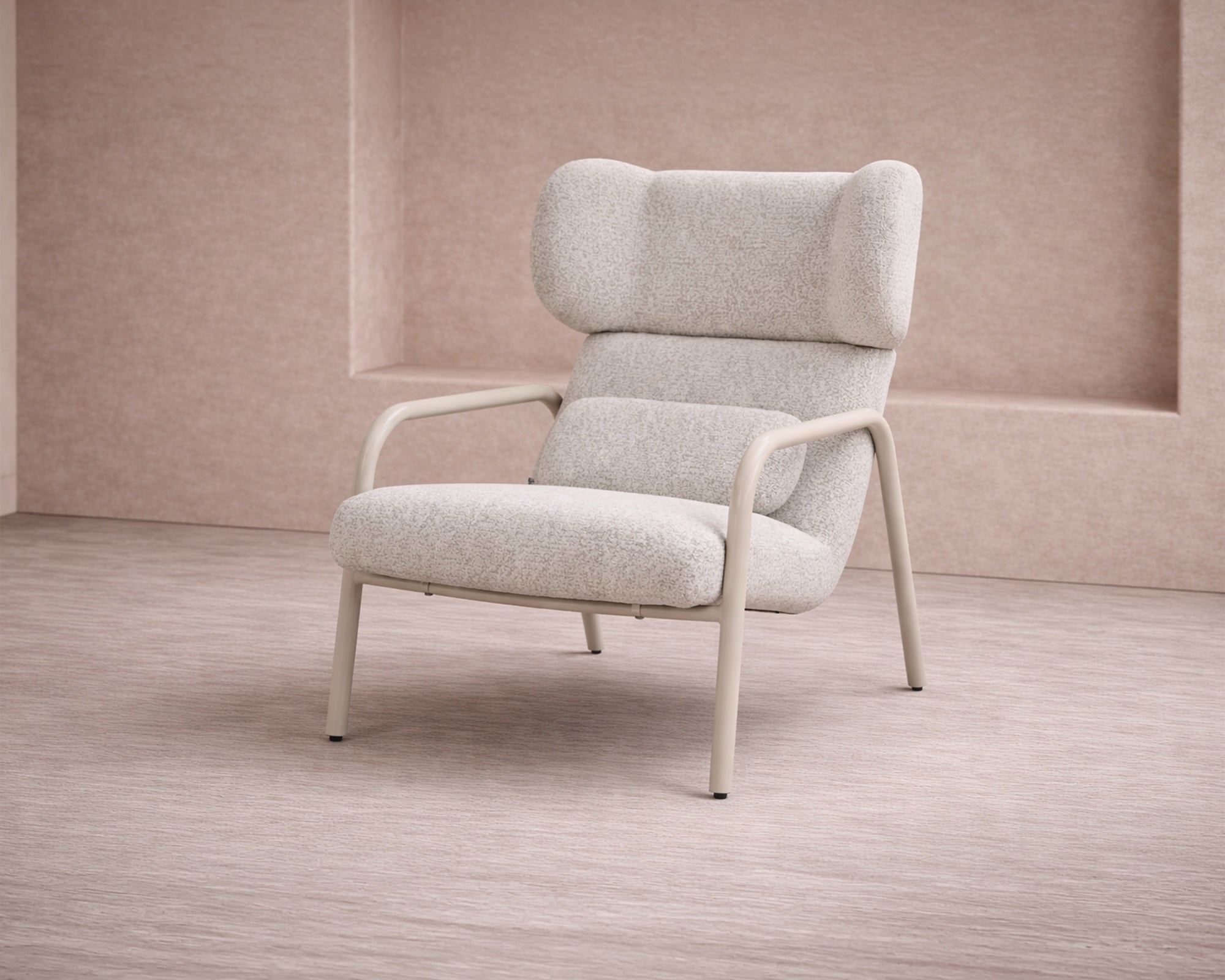 Vienne Occasional Chair - (Crib 5) Ripley Grav & Gloss Ivory