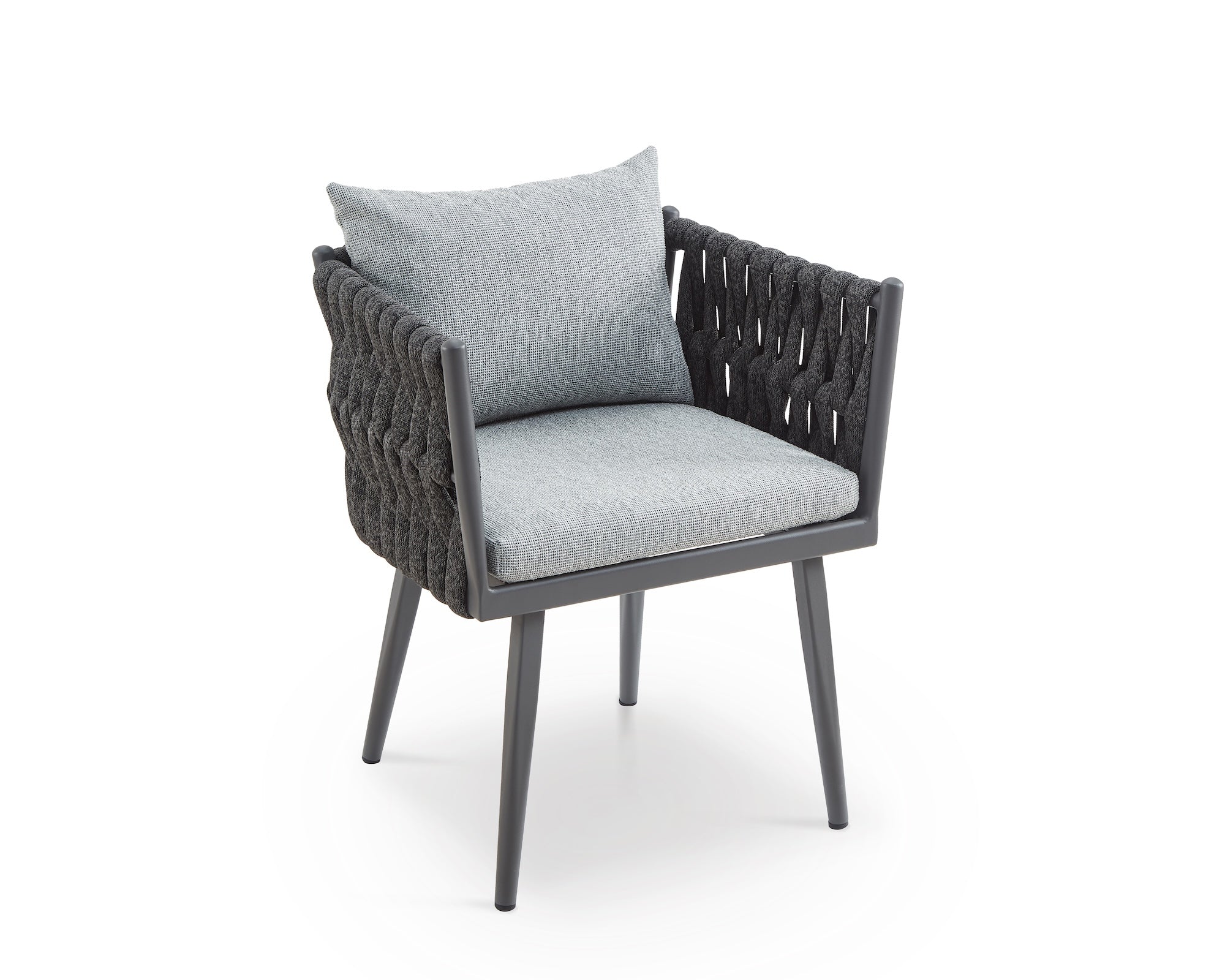 Charly Outdoor Dining Chair - (Crib 5) Hunter Stone and Charcoal Grey