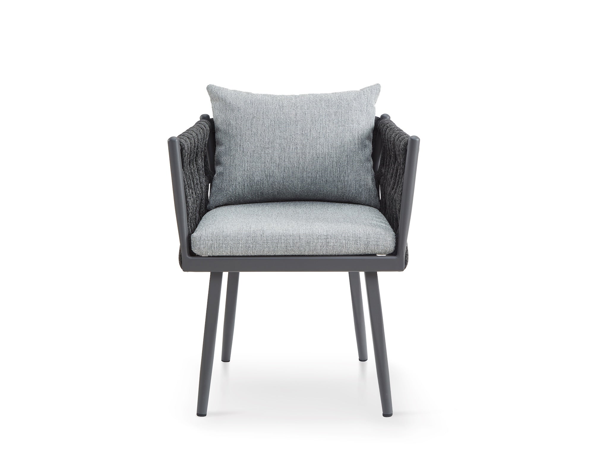 Charly Outdoor Dining Chair - (Crib 5) Hunter Stone and Charcoal Grey