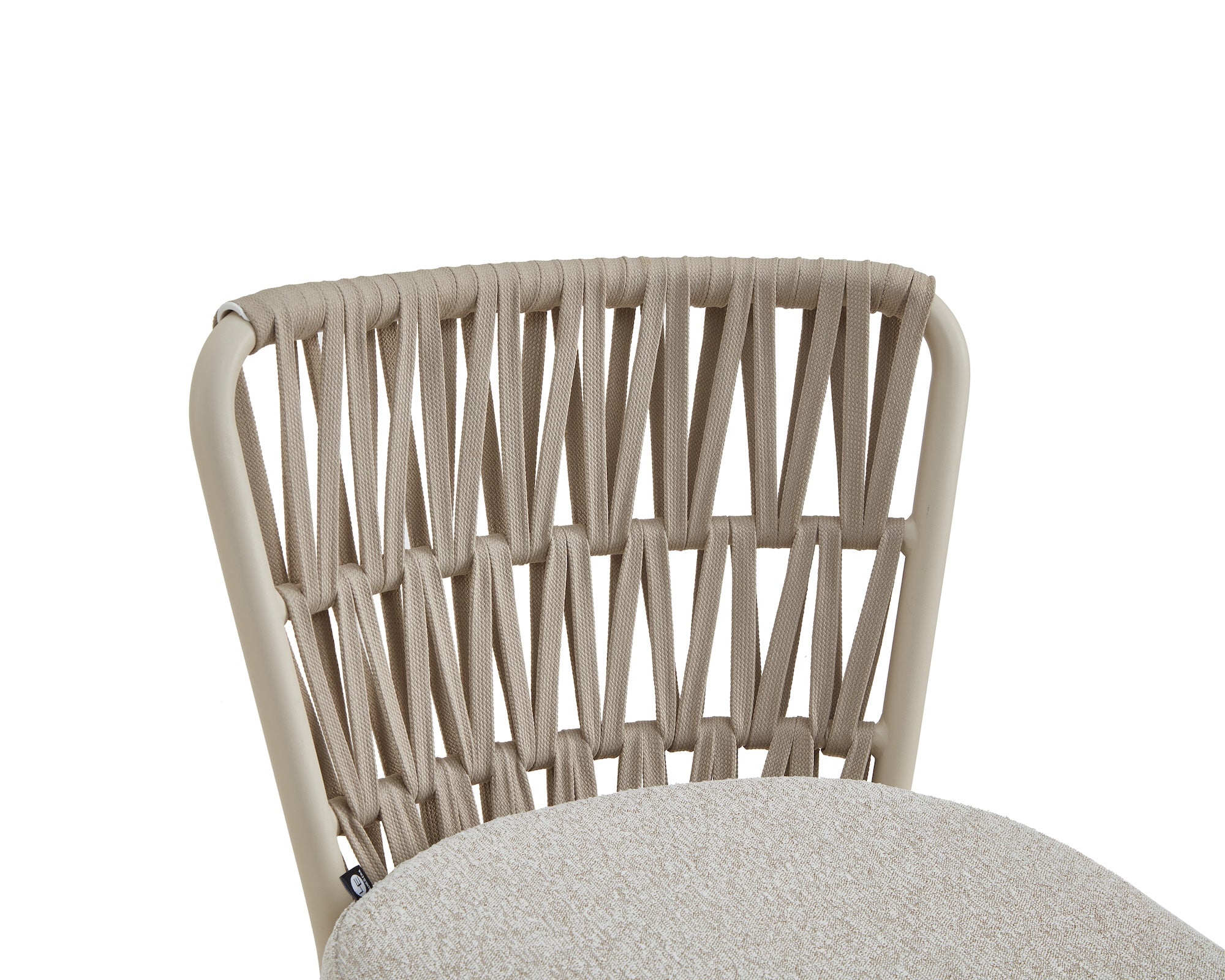 Ariana Outdoor Dining Chair (set of 2) - (Crib 5) Forest Beige & Warm Ivory