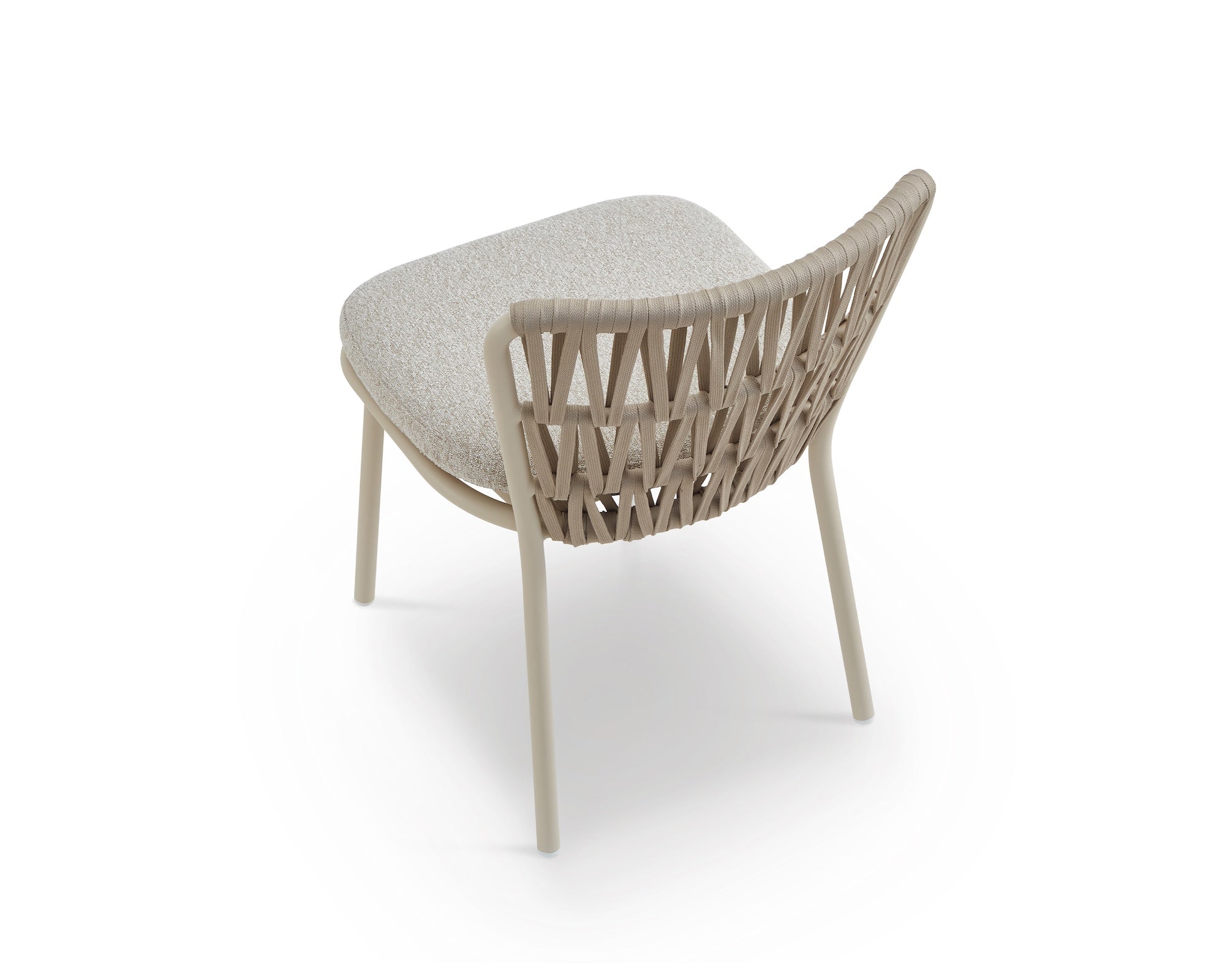 Ariana Outdoor Dining Chair (set of 2) - (Crib 5) Forest Beige & Warm Ivory