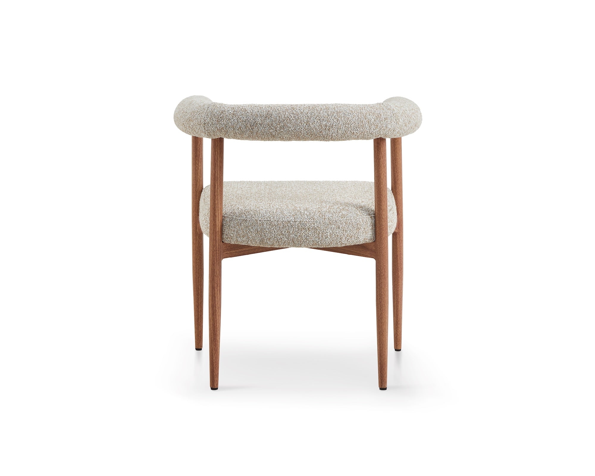 Nantes Outdoor Dining Chair - (Crib 5) Lima Beige and Walnut